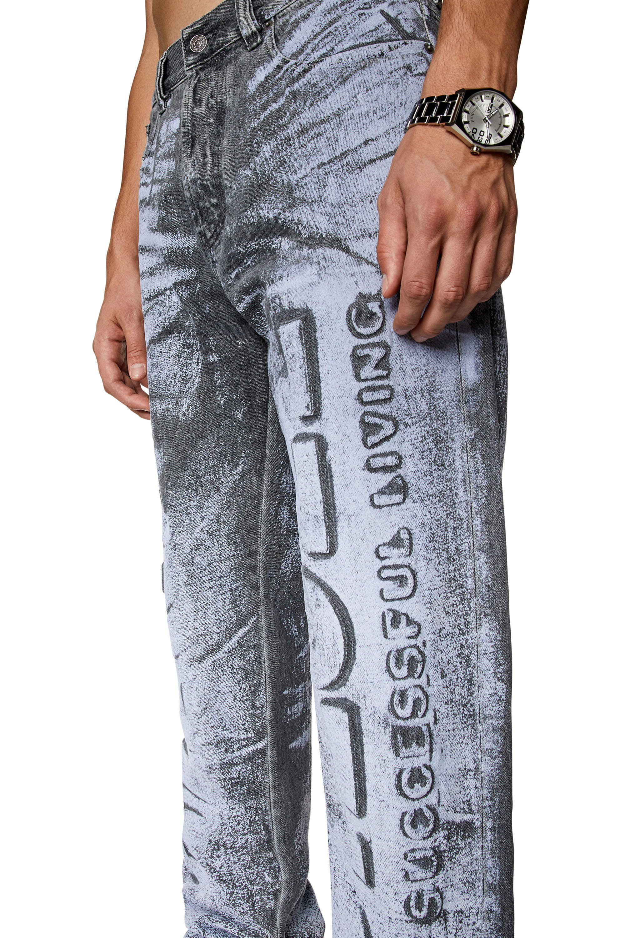 Diesel - Straight Jeans 2010 D-Macs 007T5, Grey - Image 5
