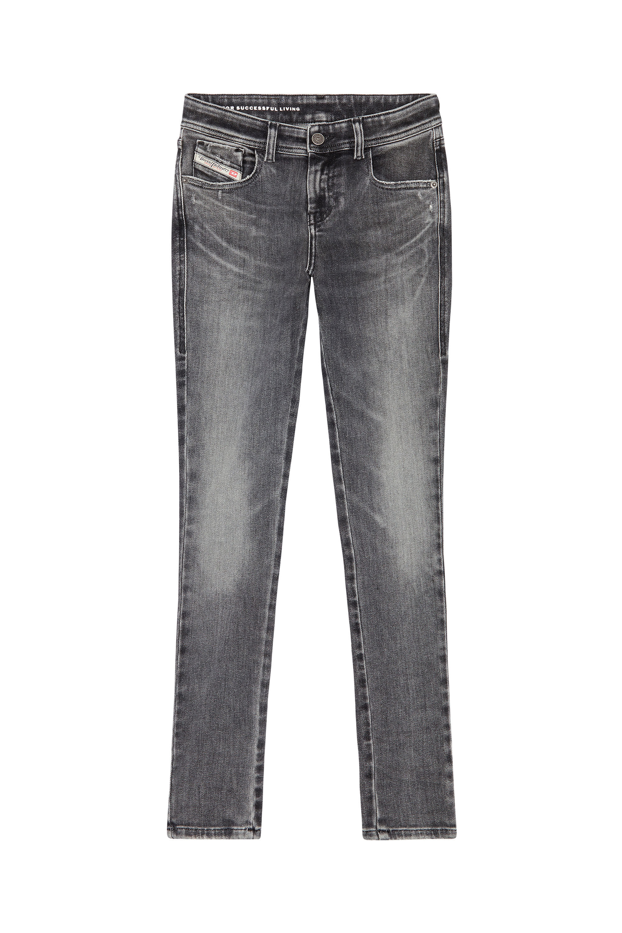Diesel - Super skinny Jeans 2017 Slandy 09G12, Black/Dark grey - Image 2
