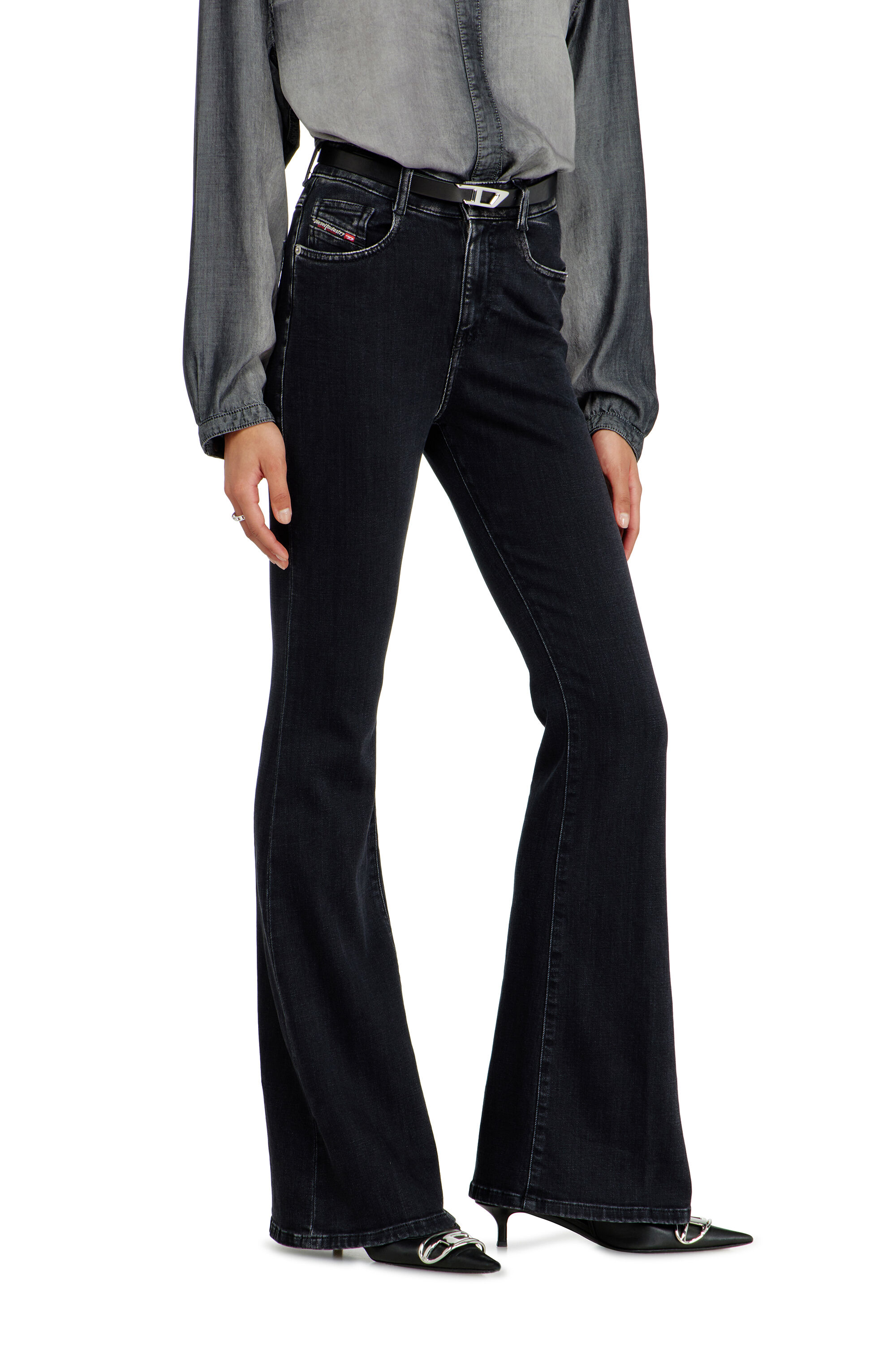 Diesel - Woman's Bootcut Jeans 1973 D-Partt 09P75, Black/Dark grey - 7
