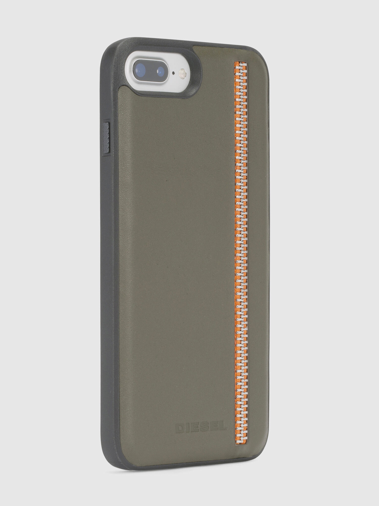 ZIP OLIVE LEATHER IPHONE 8 PLUS/7 PLUS/6s PLUS/6 PLUS CASE, 