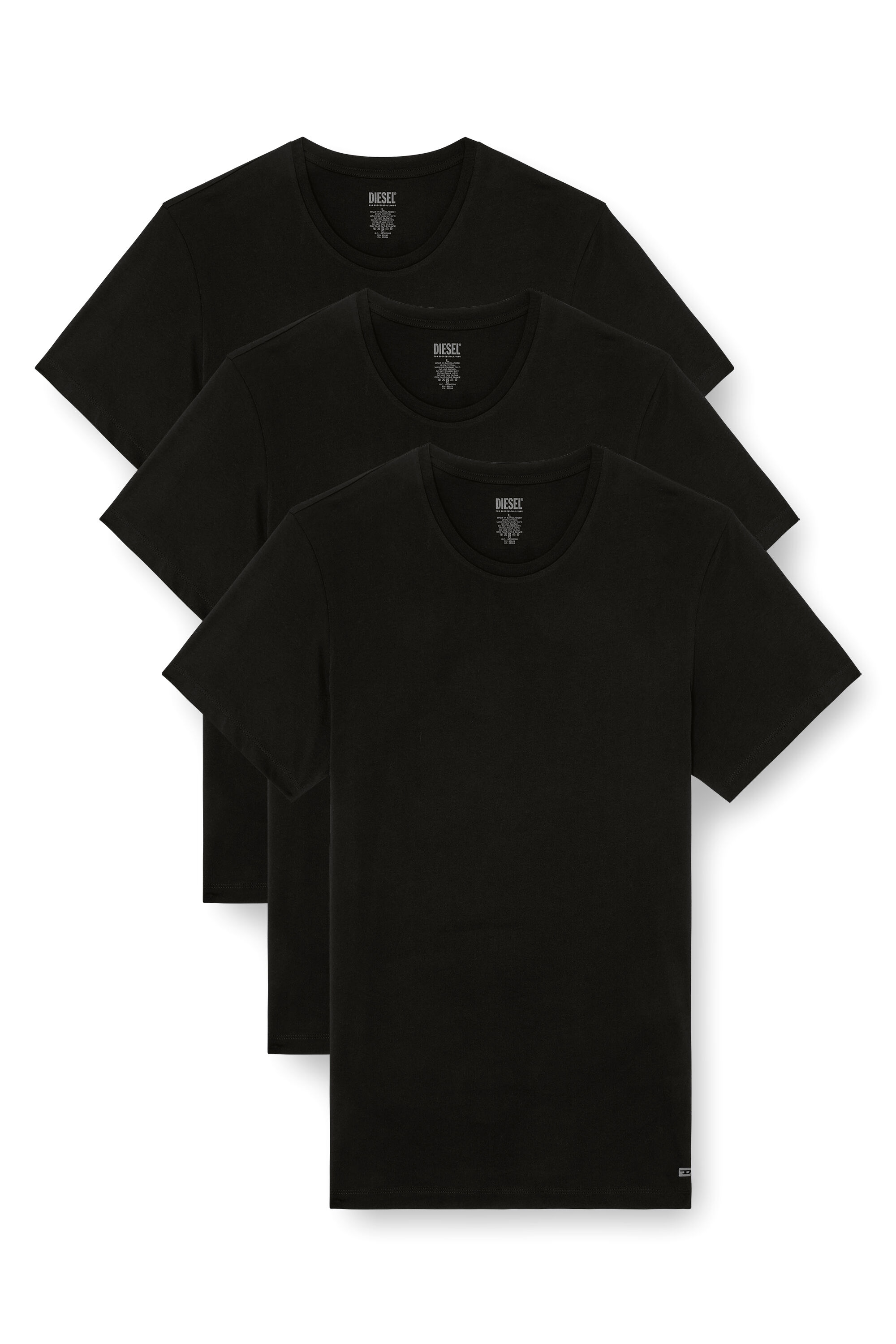 Diesel - RANDAL-D-BOX-3PACK, Man's Three-pack of T-shirts in Black - 2