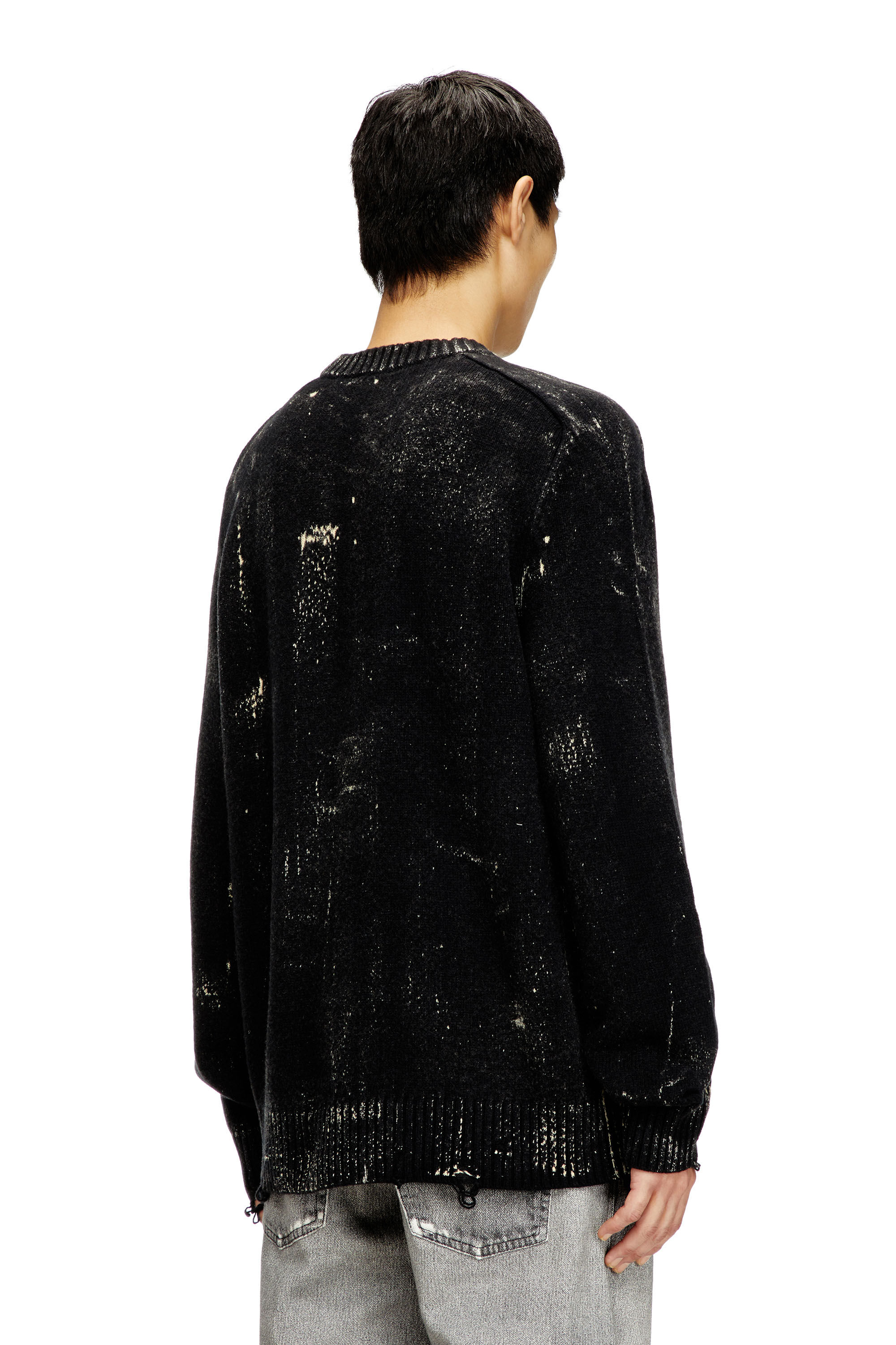 Diesel - K-MAXENSE, Man's Distressed jumper in wool blend in null - 4