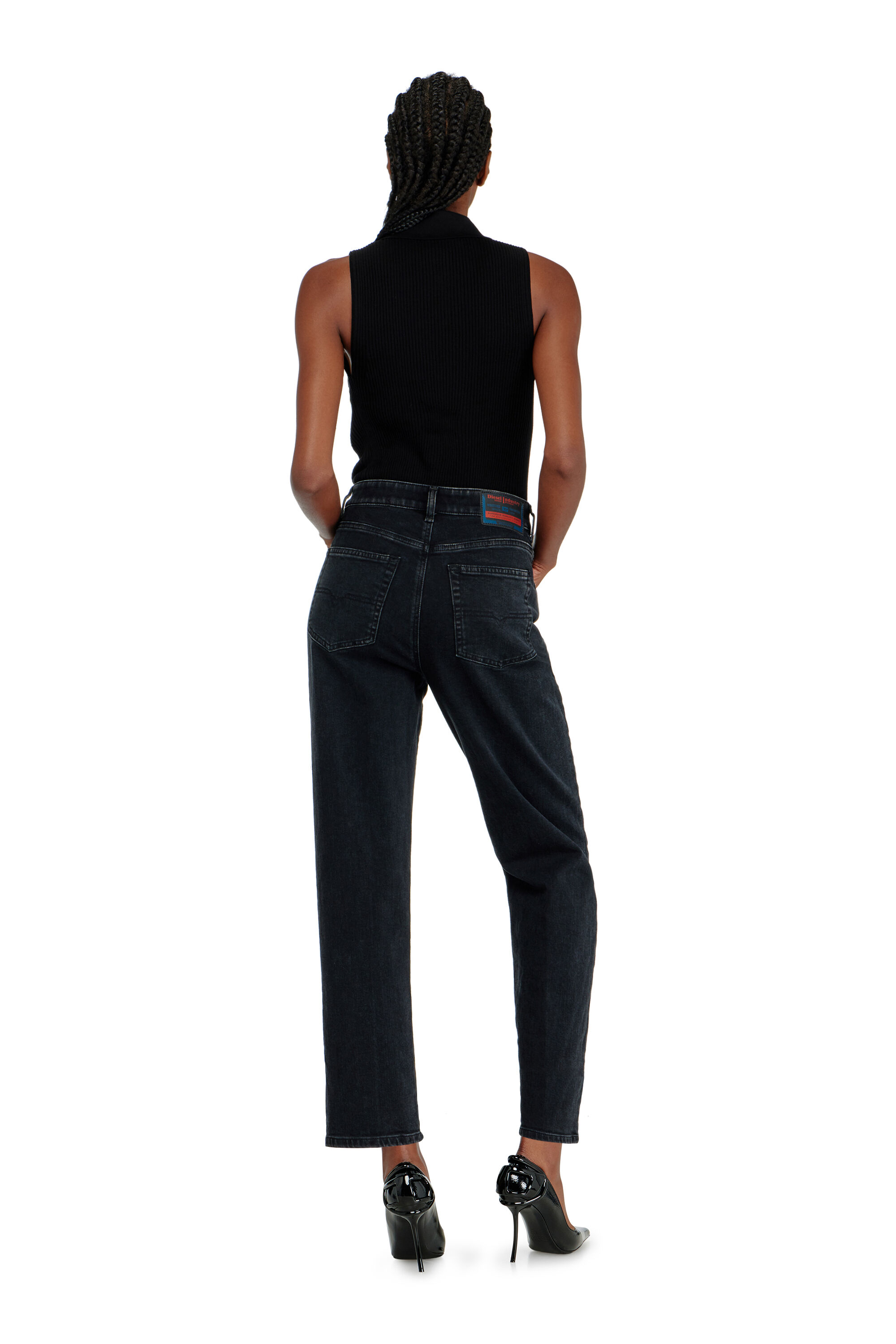 Diesel - Woman's Regular Jeans 1981 D-Went 09N89, Black/Dark grey - 3