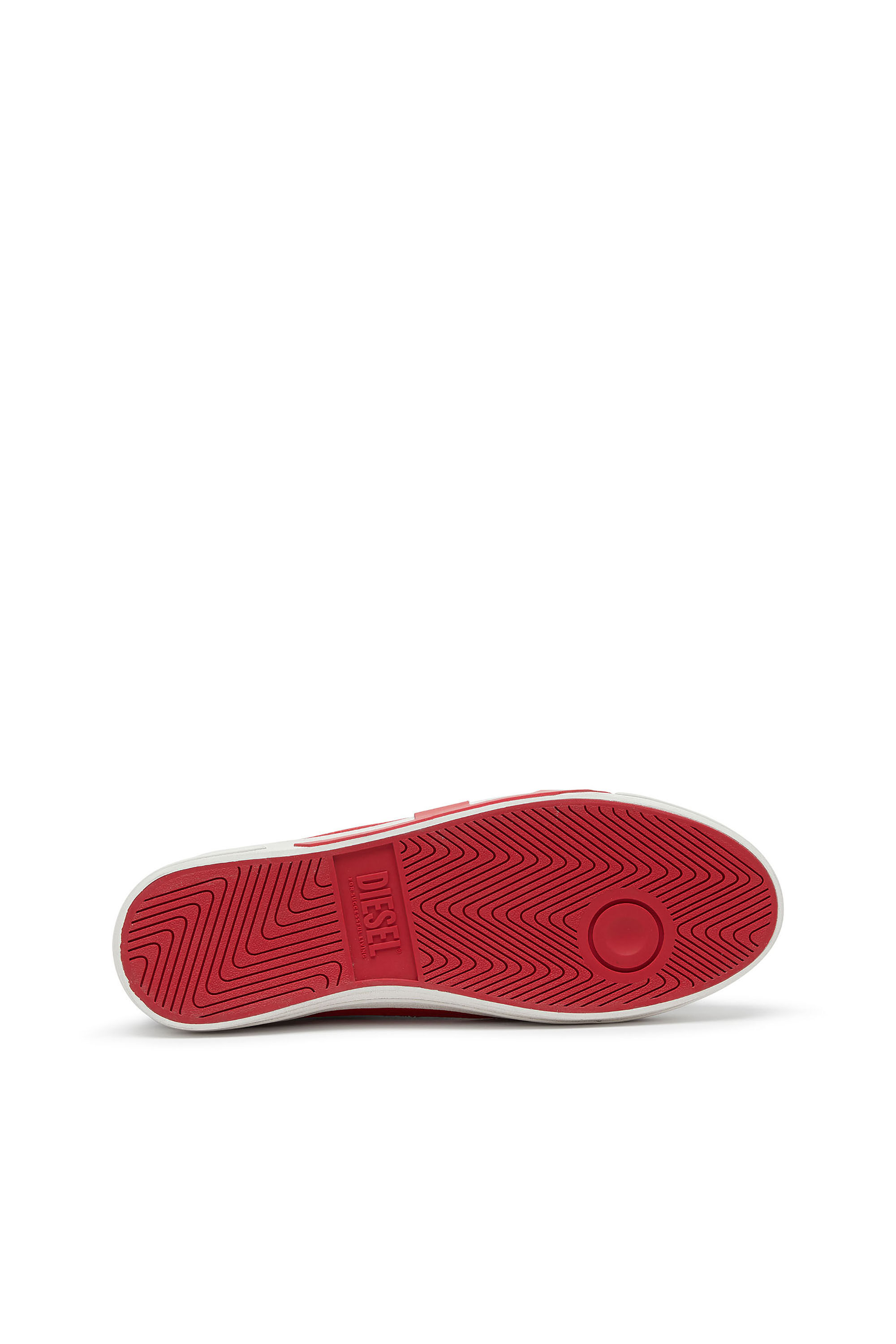 Diesel - S-D-VERSE MID II, Man's S-D-Verse Vulcanized shoes with D logo in Black/Red - 5