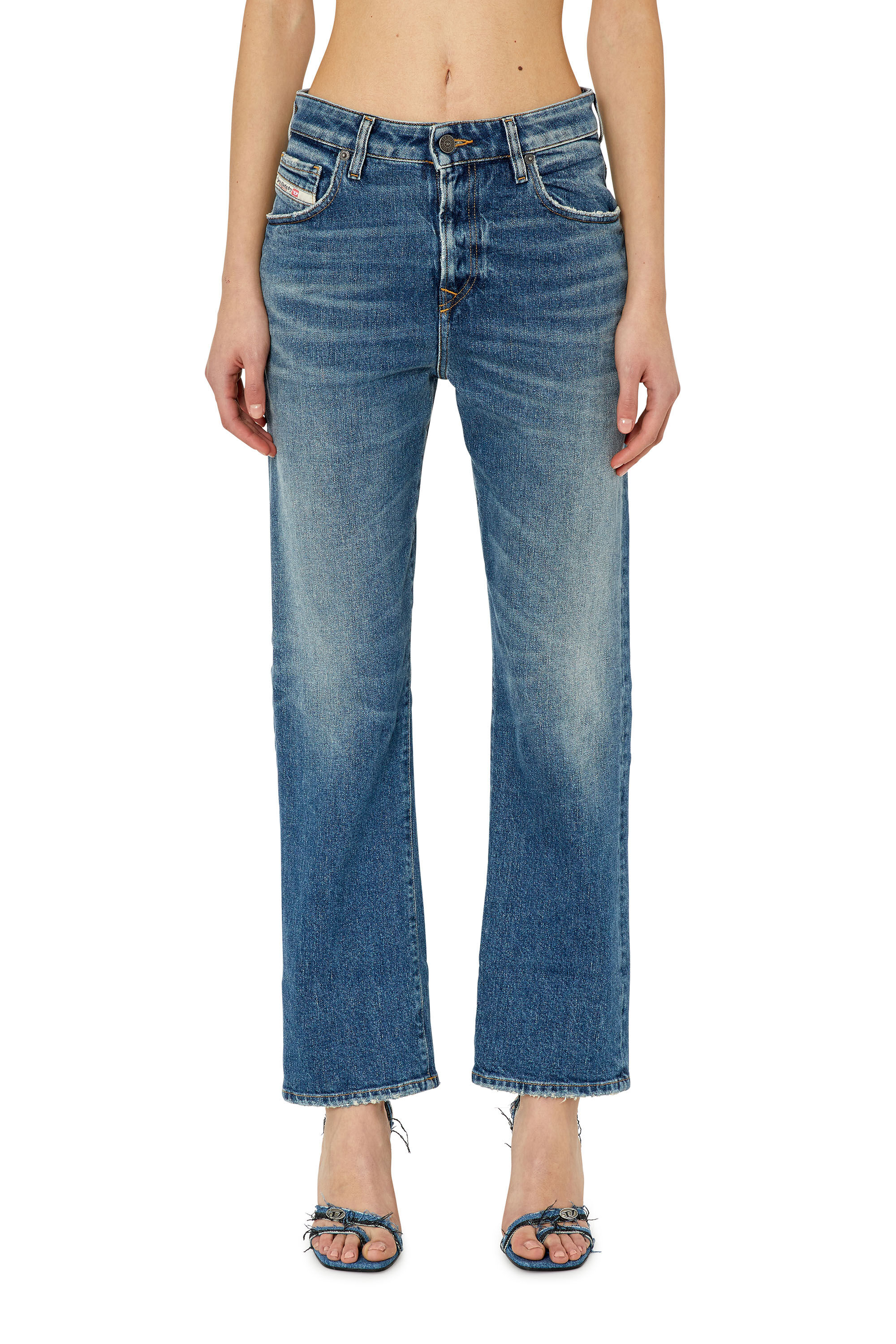 Diesel - Woman's Straight Jeans 1999 D-Reggy 007L1, Medium blue - 3