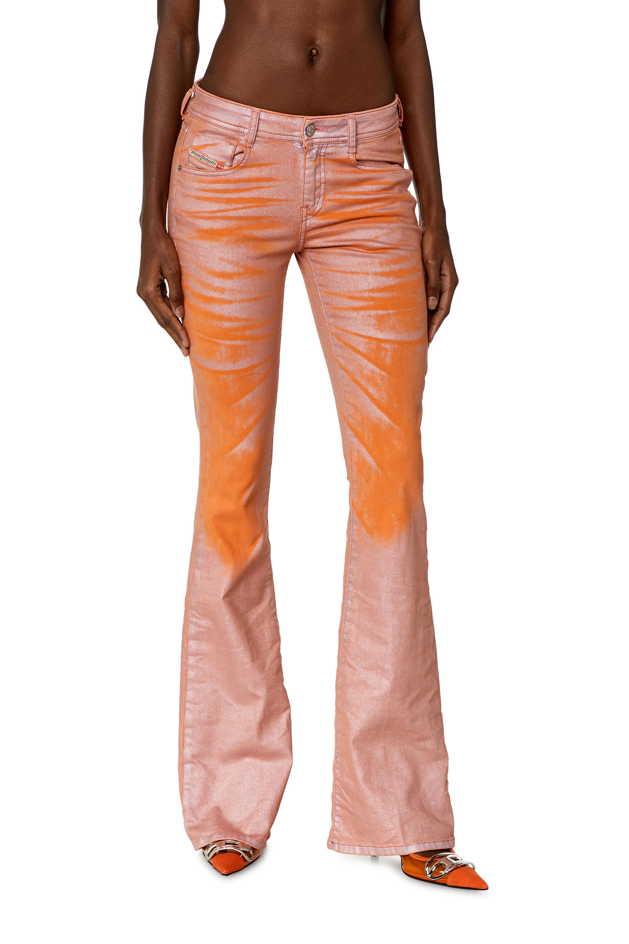 Diesel - Woman Bootcut and Flare Jeans 1969 D-Ebbey 068KT, Pink/Orange - Image 3