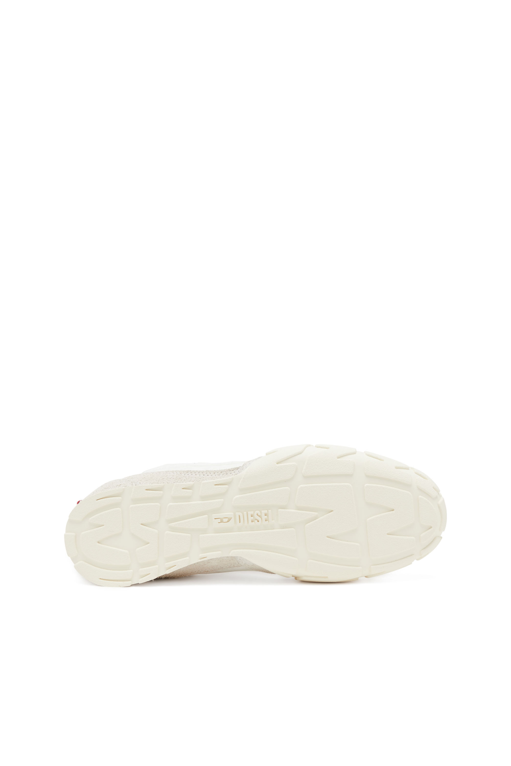 Diesel - S-PAGODHA LOW, Man's Sneakers in leather, suede and ripstop in White/Red - 5