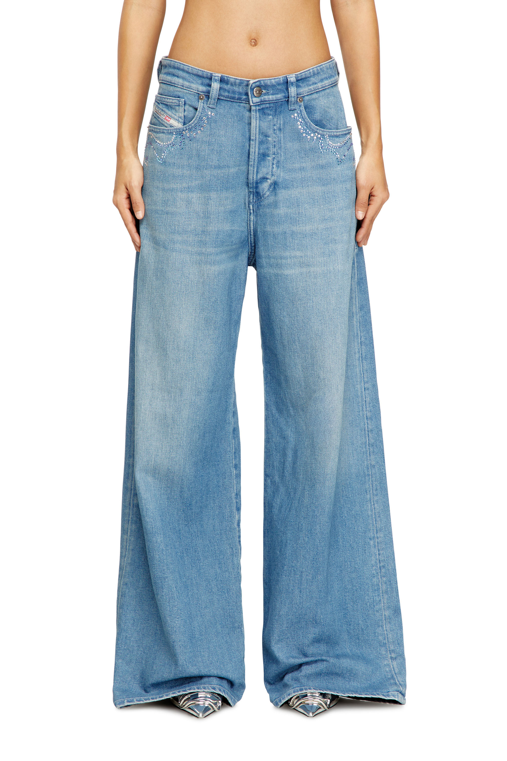 Women's Relaxed Jeans | Low Waist 1996 D-Sire | Medium blue