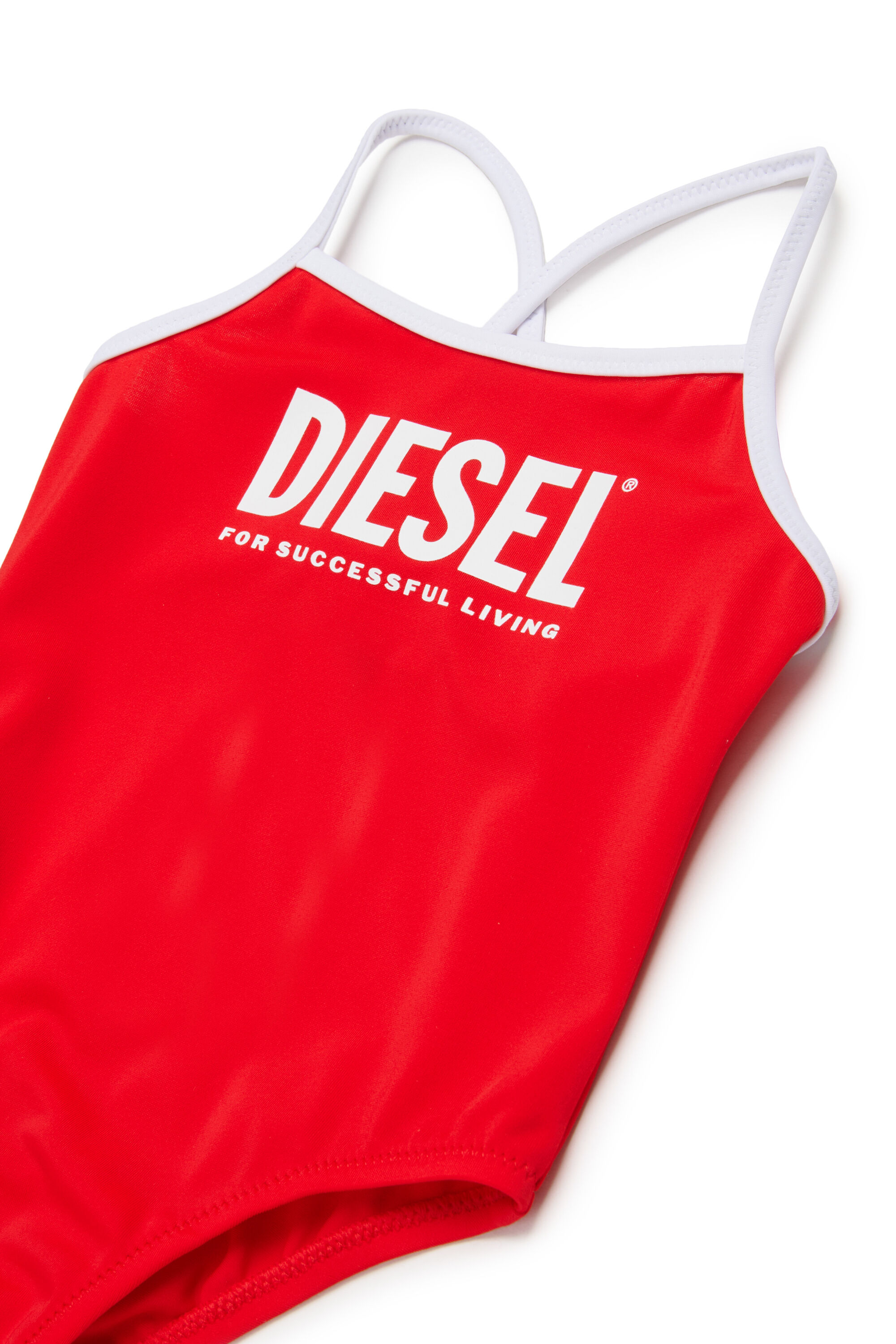 Diesel - MIDIB, Woman's Swimsuit with contrast trims in Red - 3