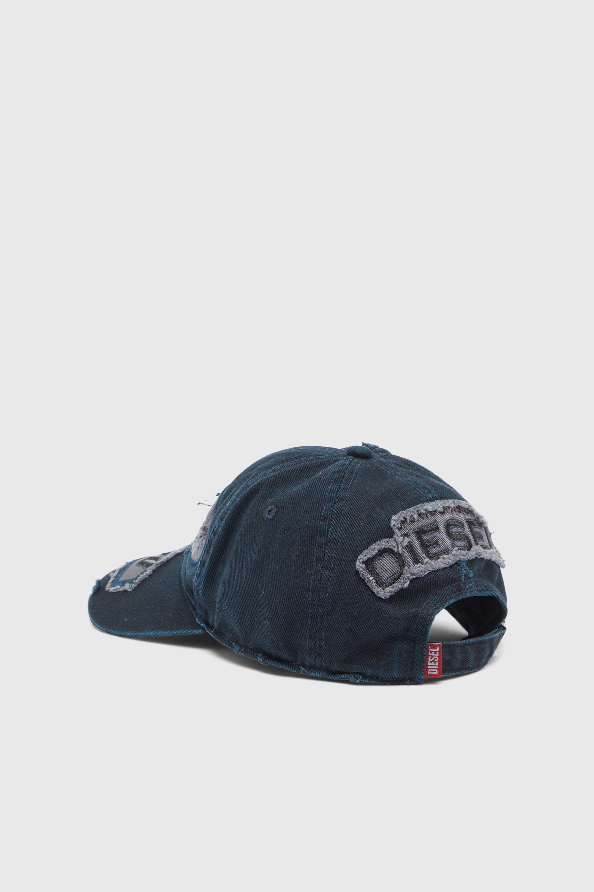 Diesel - C-BRAFF, Unisex's Baseball cap with embroidered patches in Blue - 2
