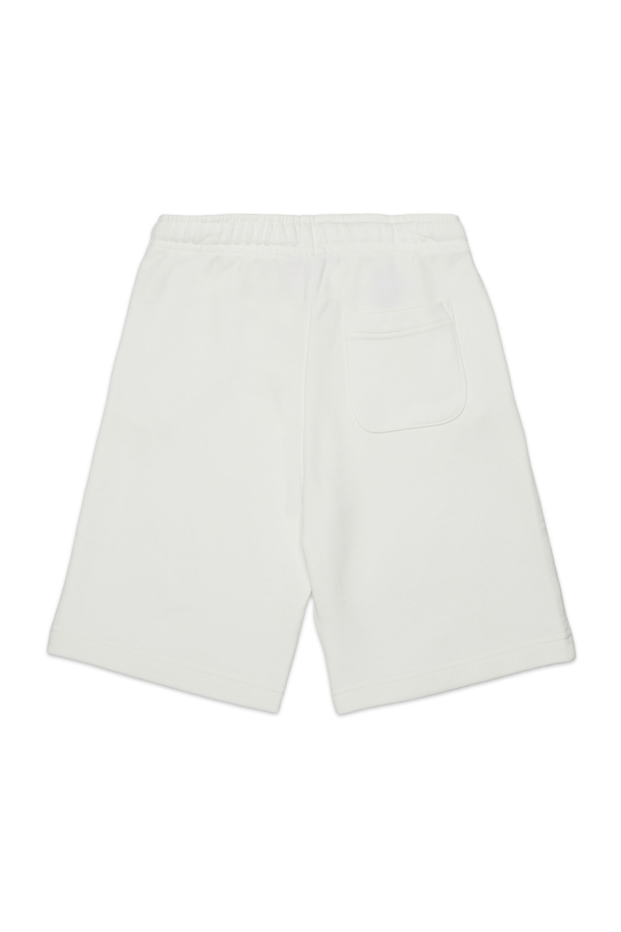 Diesel - PXGINSHORT, Unisex's Sweat shorts with logo patch in White - 2
