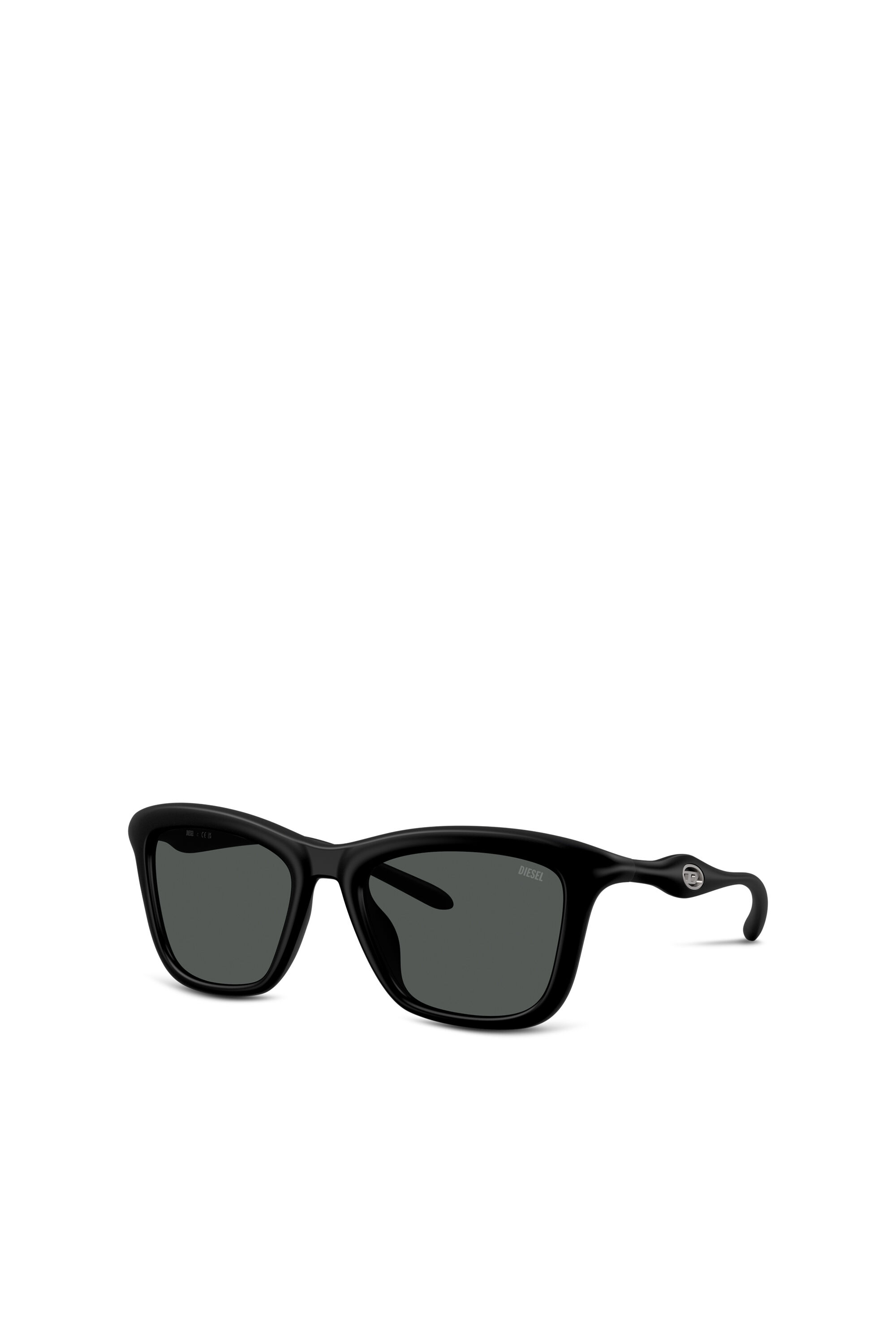 Diesel - 0DL3008U, Unisex's Square sunglasses in Black - 4
