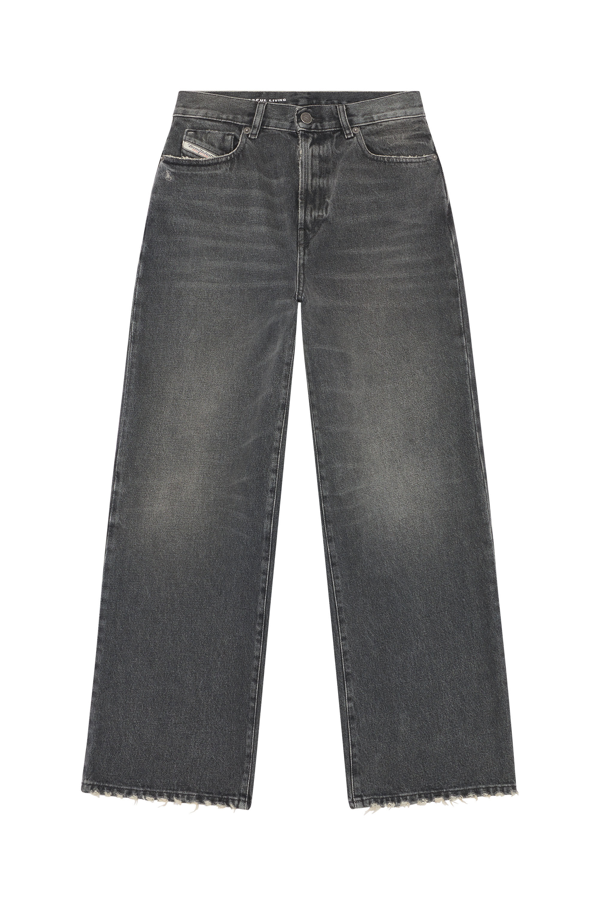 Diesel - 2000 Widee 007K8 Bootcut and Flare Jeans, Black/Dark grey - Image 2