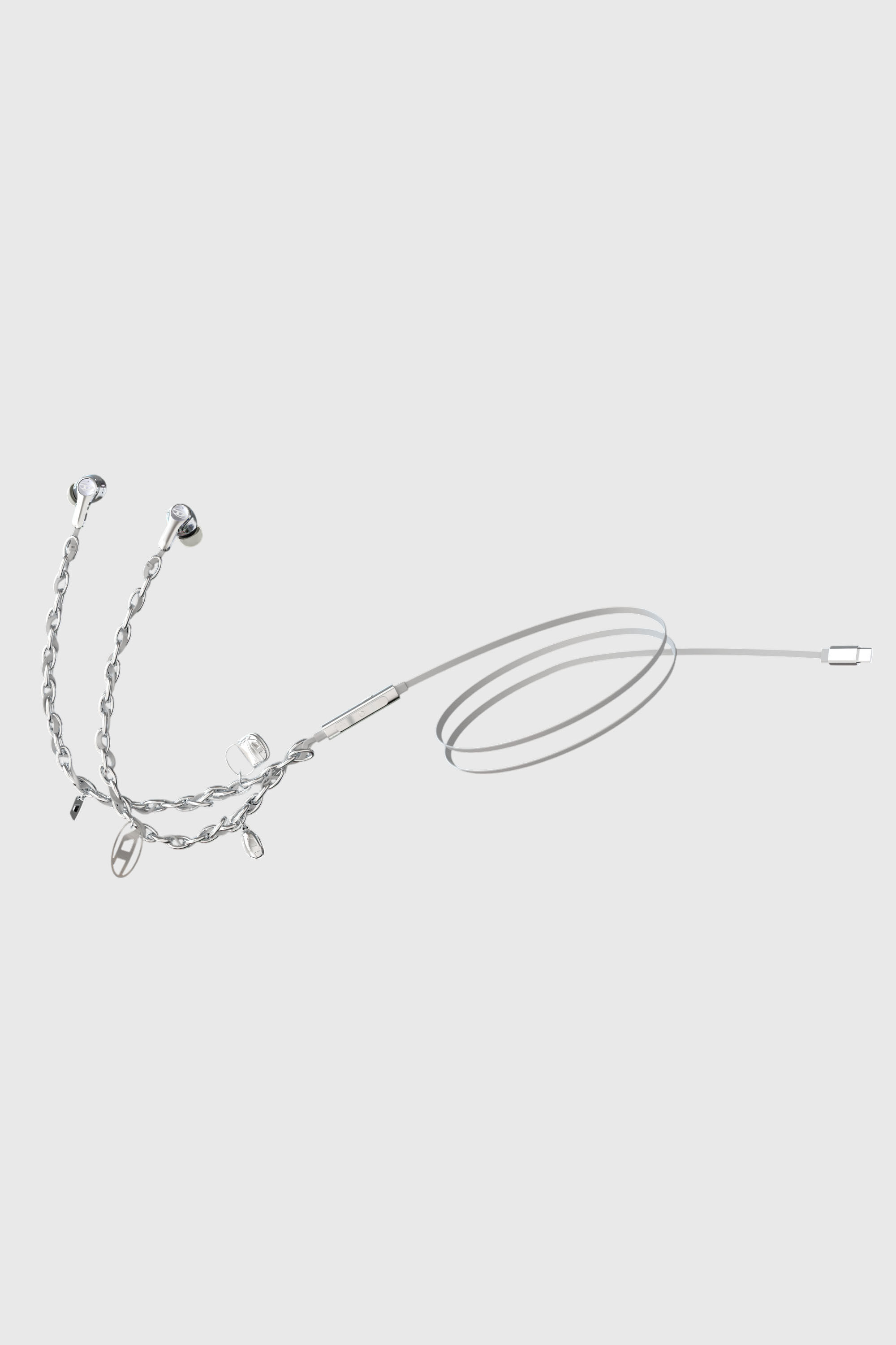 Diesel - 60458  WIRED EARBUDS WIRED EARBUDS, Unisex's Wired Earbuds and charms in Silver - 4