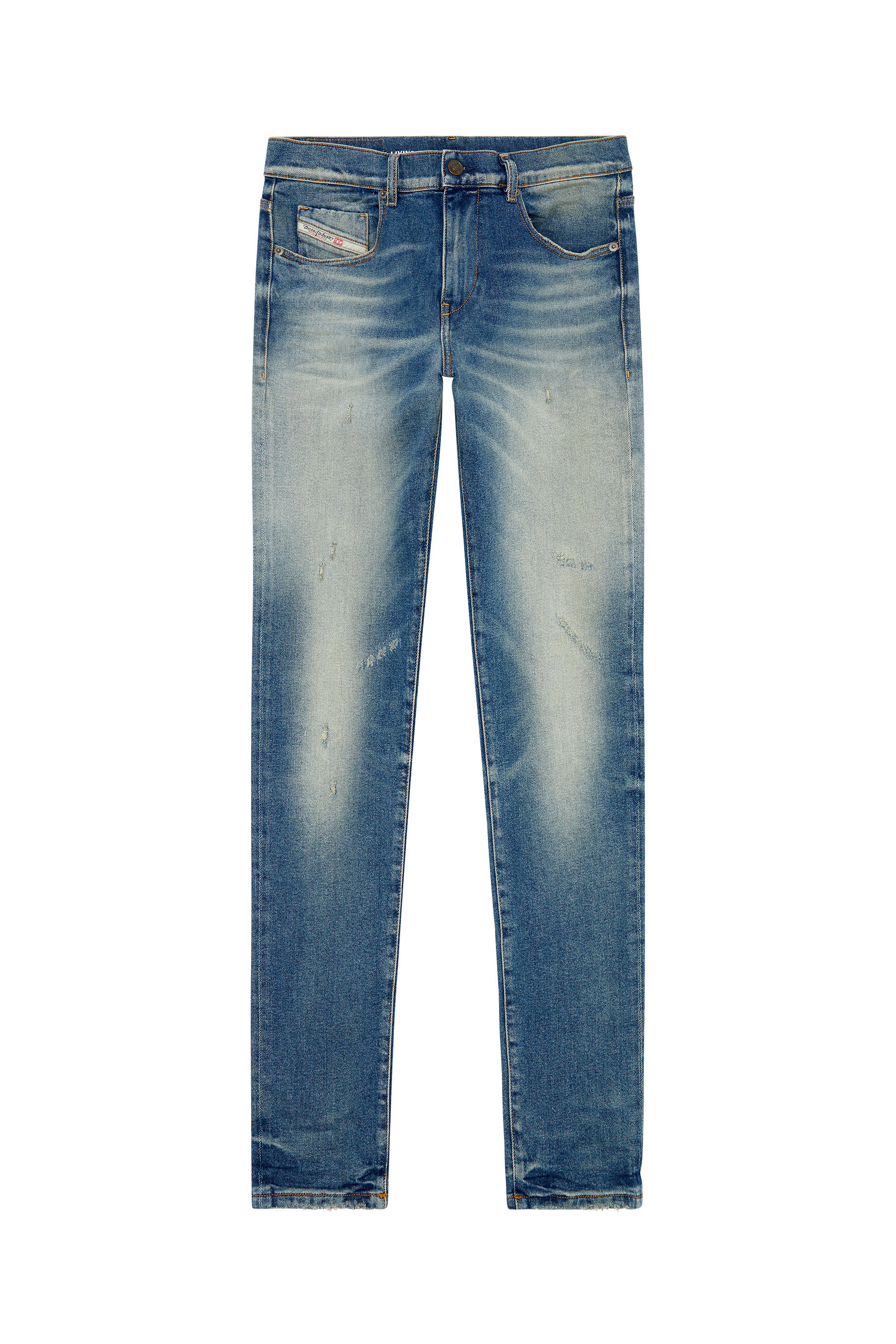 Diesel - Slim Jeans 2019 D-Strukt 09H55, Light Blue - Image 2