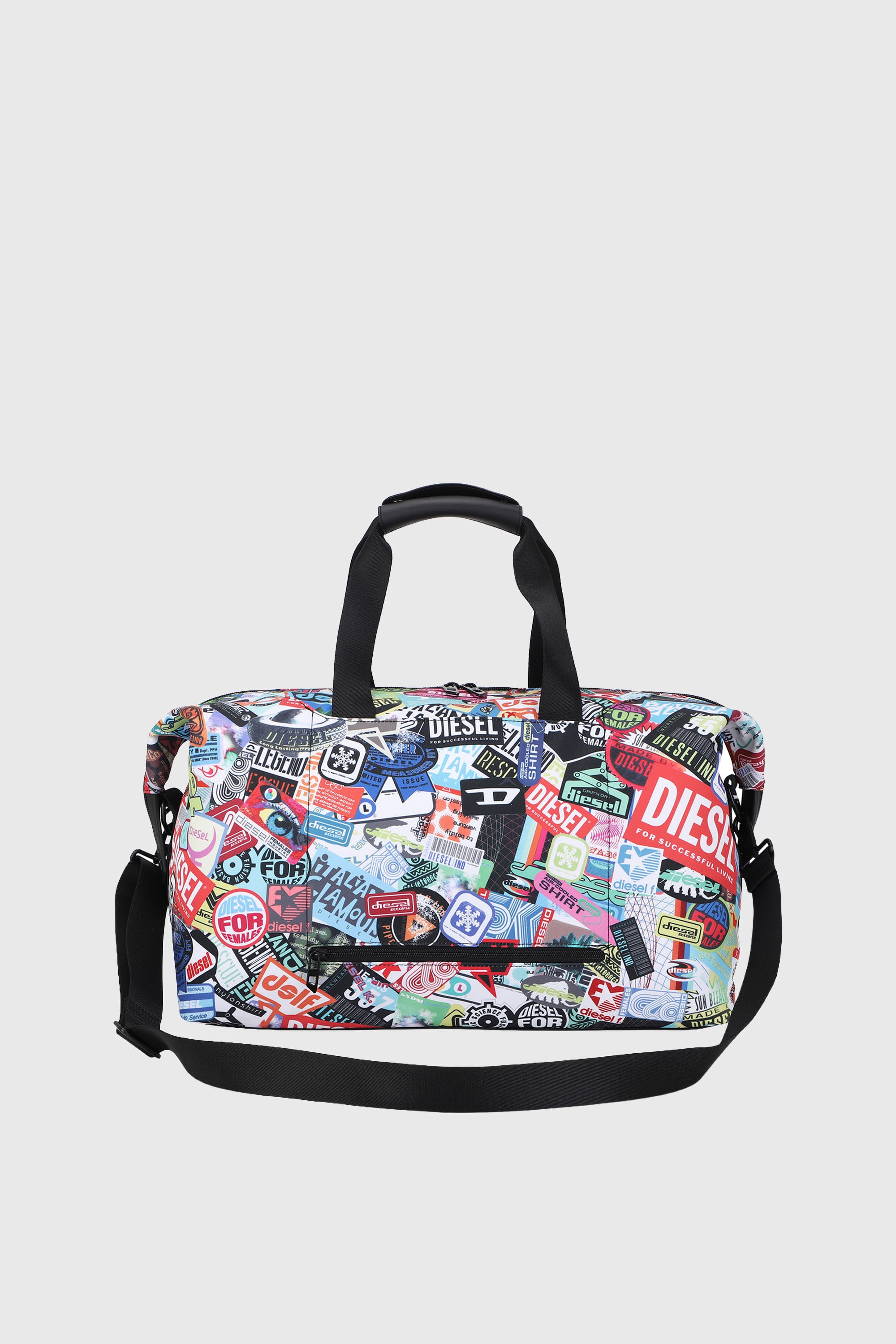 Diesel - DIESEL PC PRINTED DUFFLE-STICKERS- DSB00, Unisex's Pratical duffle bag with stickers in Multicolor - 3