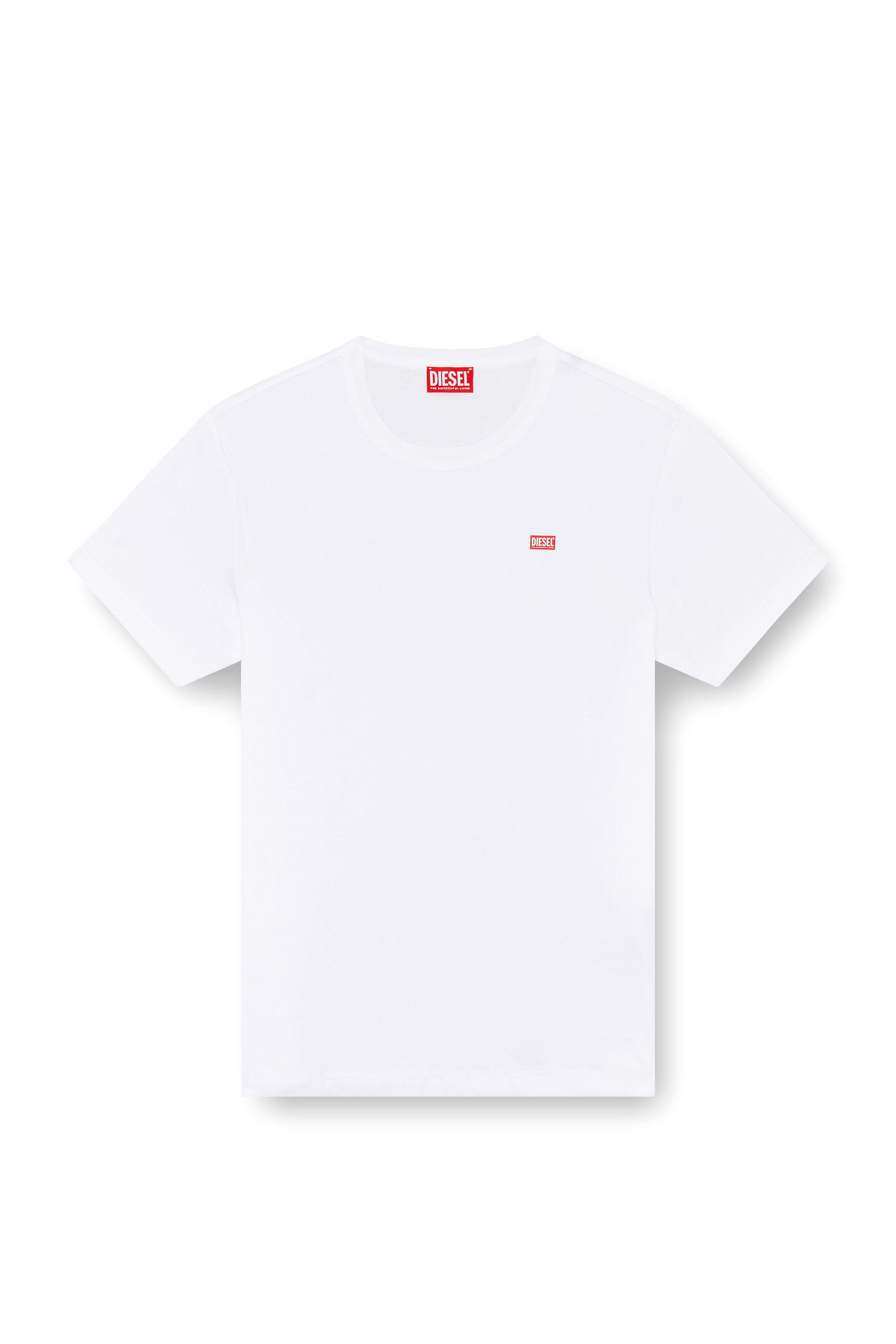 Diesel - T-MIEGOR-K77, Man's T-shirt in mercerised cotton in White - 2