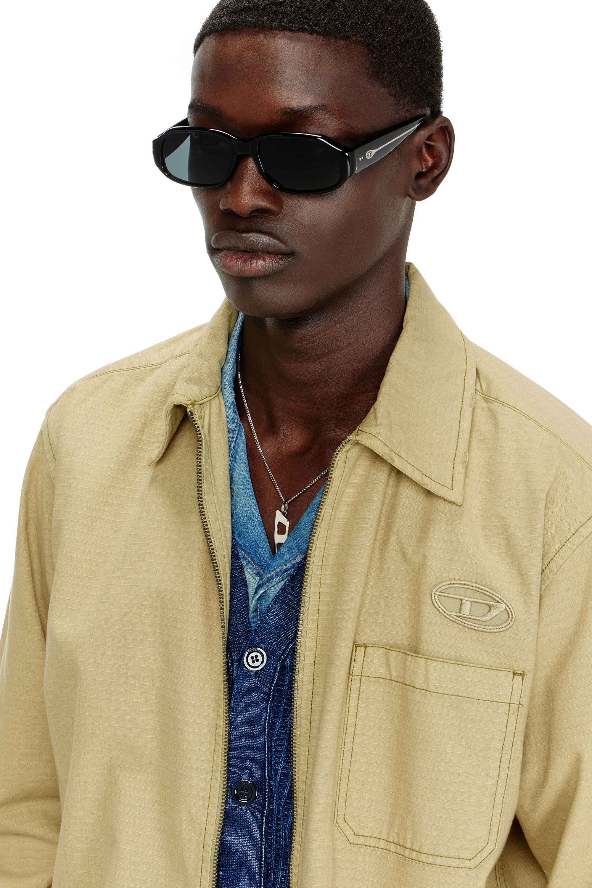 Diesel - 0DL2009U, Unisex's Rectangle sunglasses in Black - 4