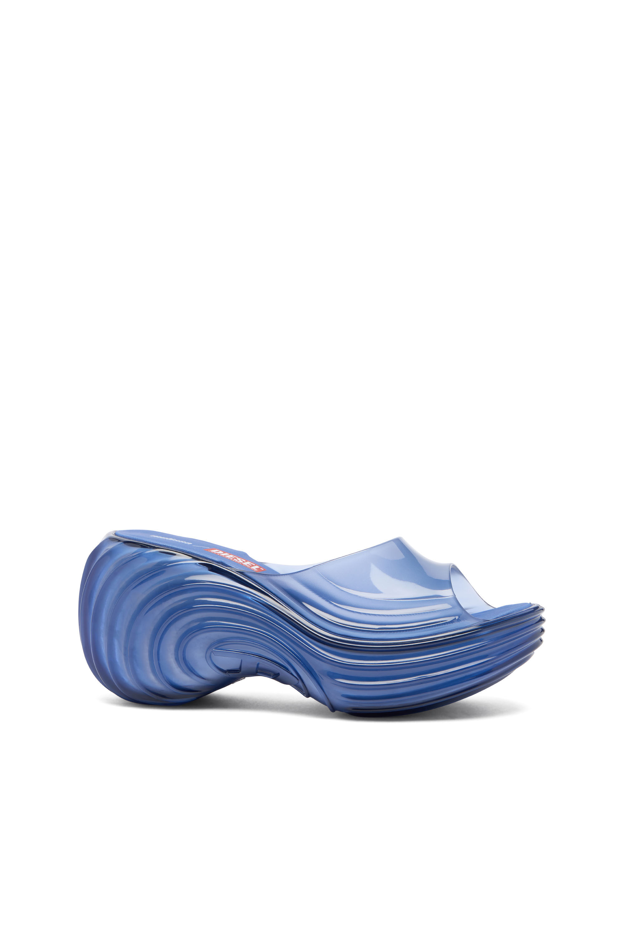 Diesel - MELISSA QUANTUM PLATFORM, Woman's Platform mule in Melflex&reg; in Blue - 6