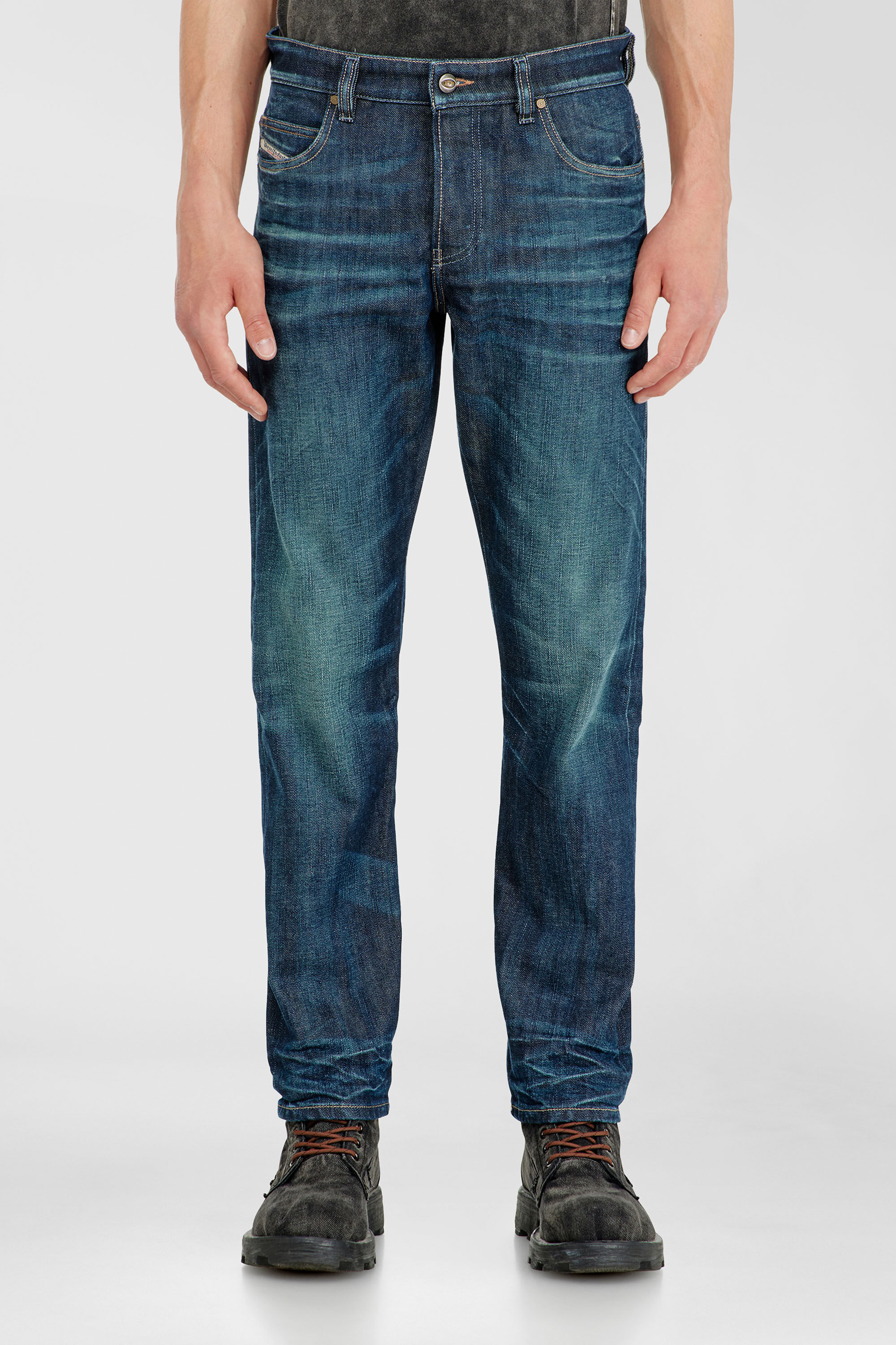 Diesel - Man's Slim Jeans 1993 D-Vyl 09Q04, Dark Blue - 4