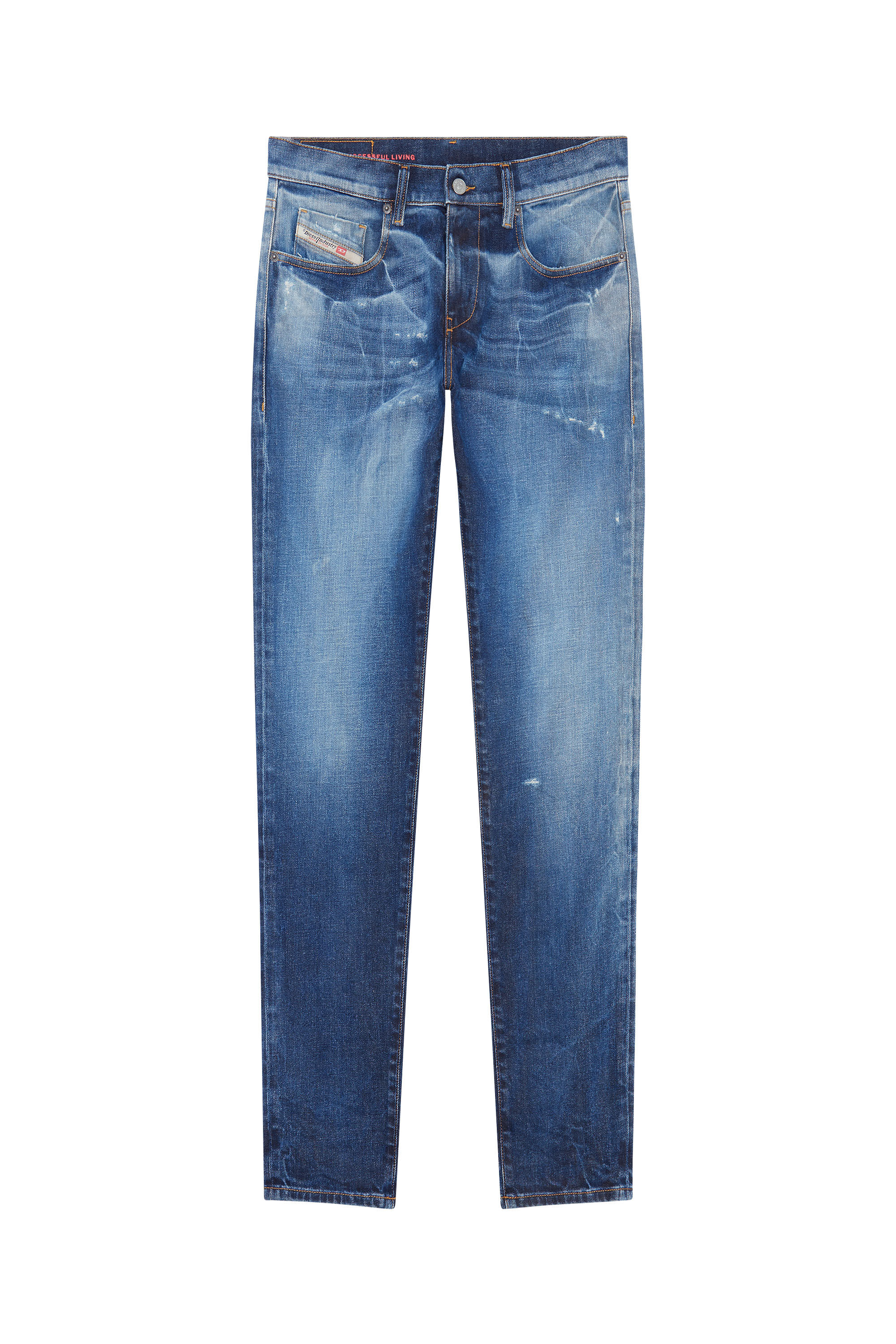 Diesel - 2019 D-STRUKT 09E14 Slim Jeans, Medium blue - Image 2