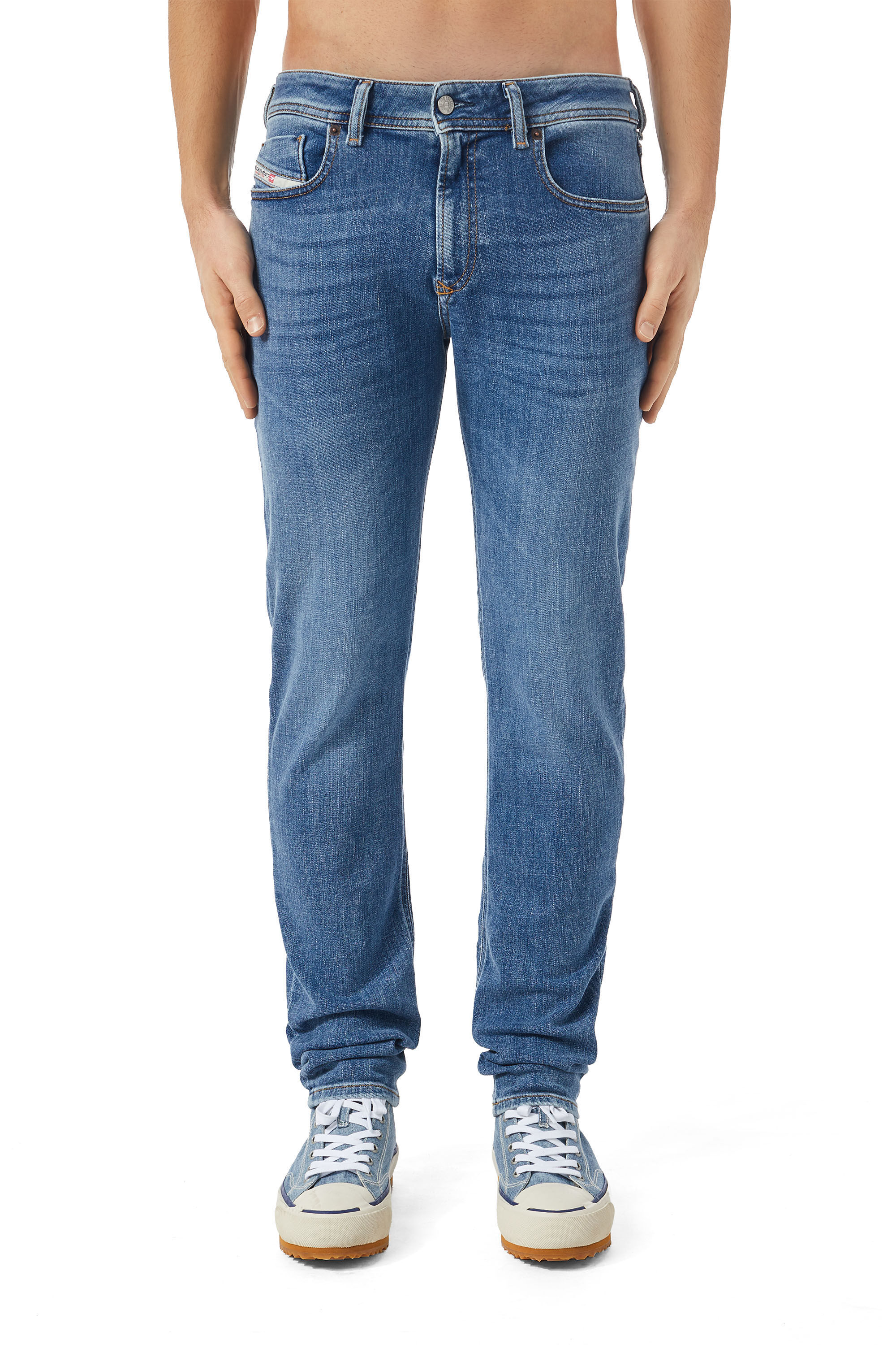 Diesel - Skinny Jeans 1979 Sleenker 09C01, Medium blue - Image 3