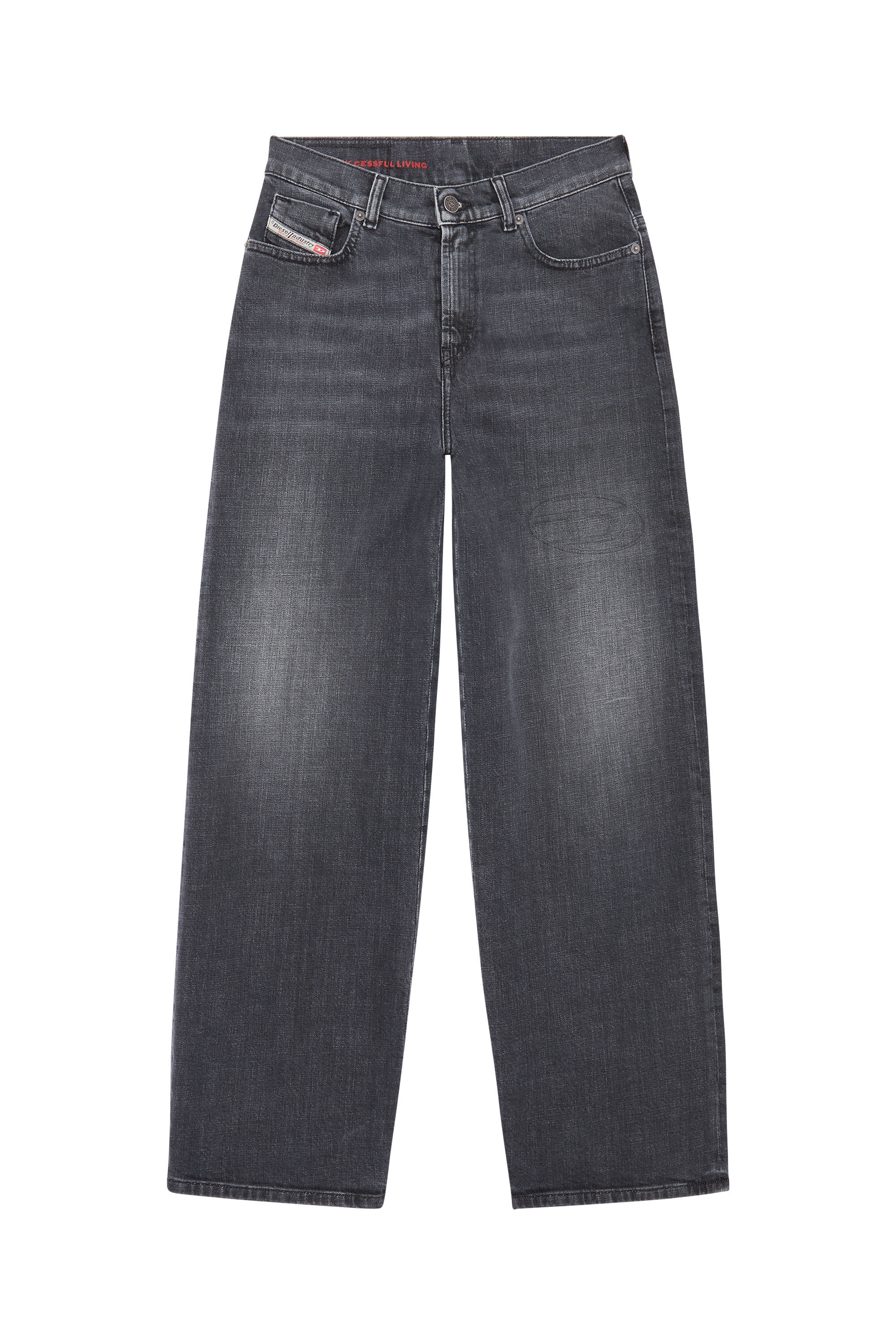 Diesel - 2000 Widee 09E35 Bootcut and Flare Jeans, Black/Dark grey - Image 2