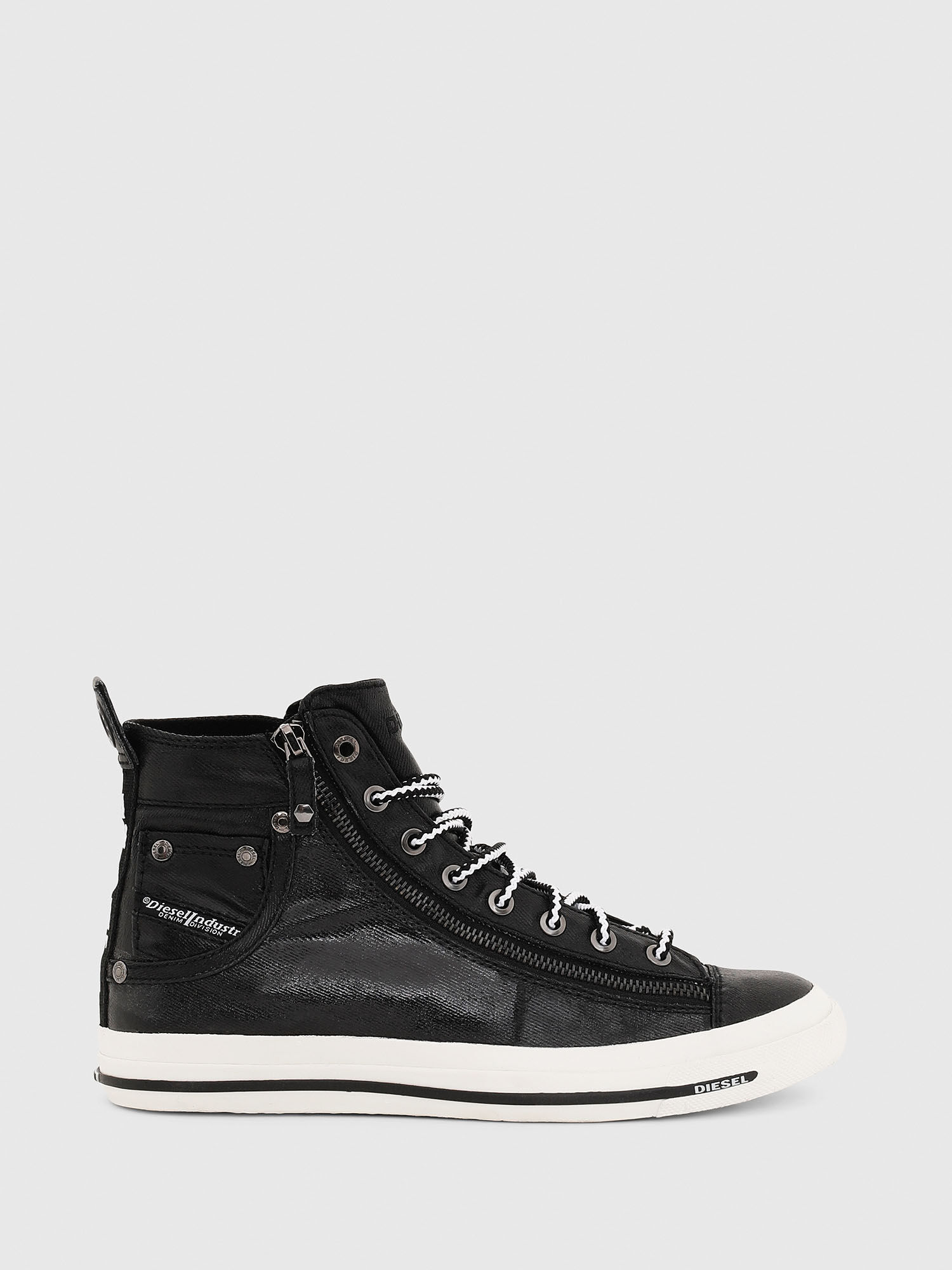 diesel black high top sneakers