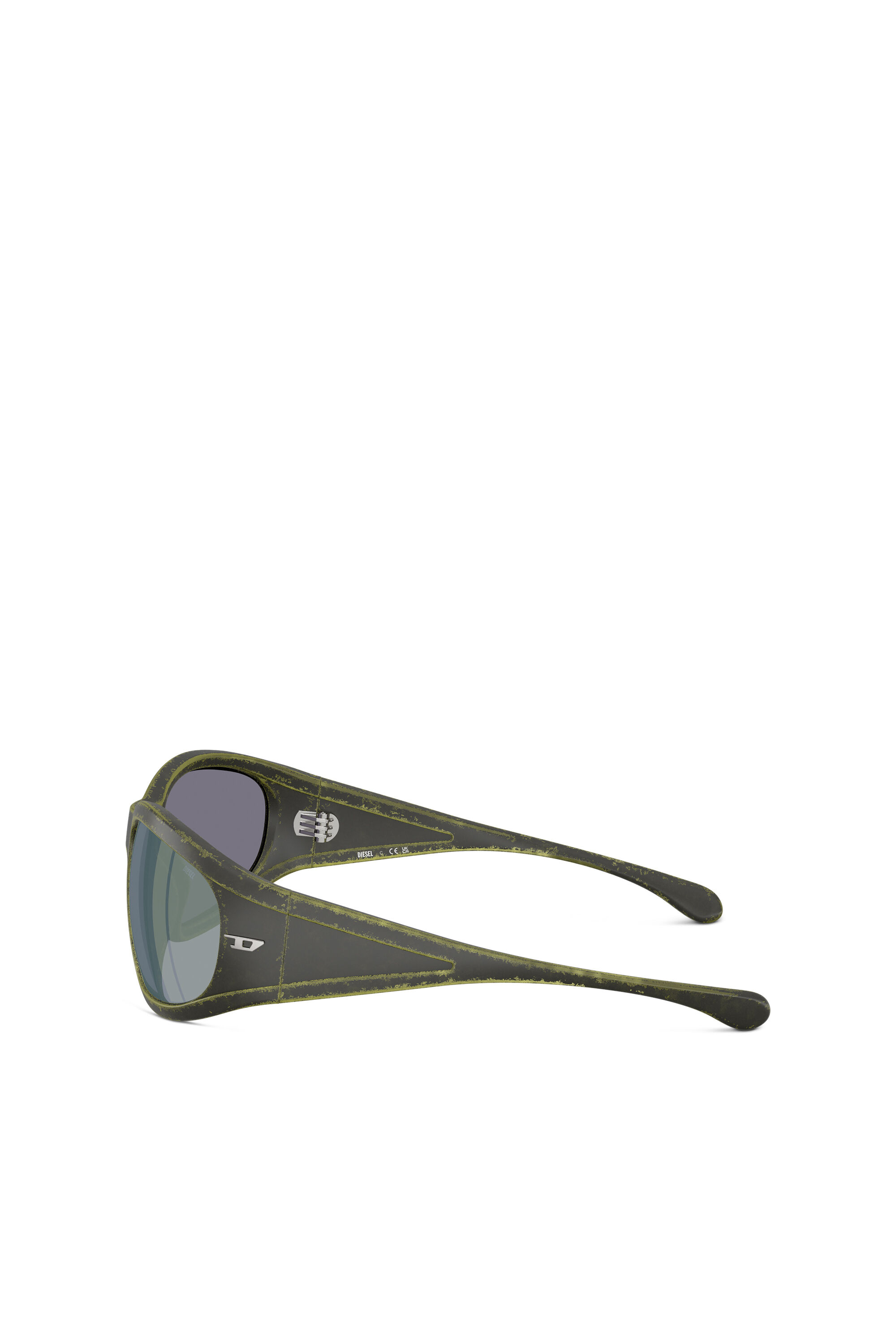 Diesel - 0DL3002, Unisex's Rectangular sunglasses in acetate in Green - 2