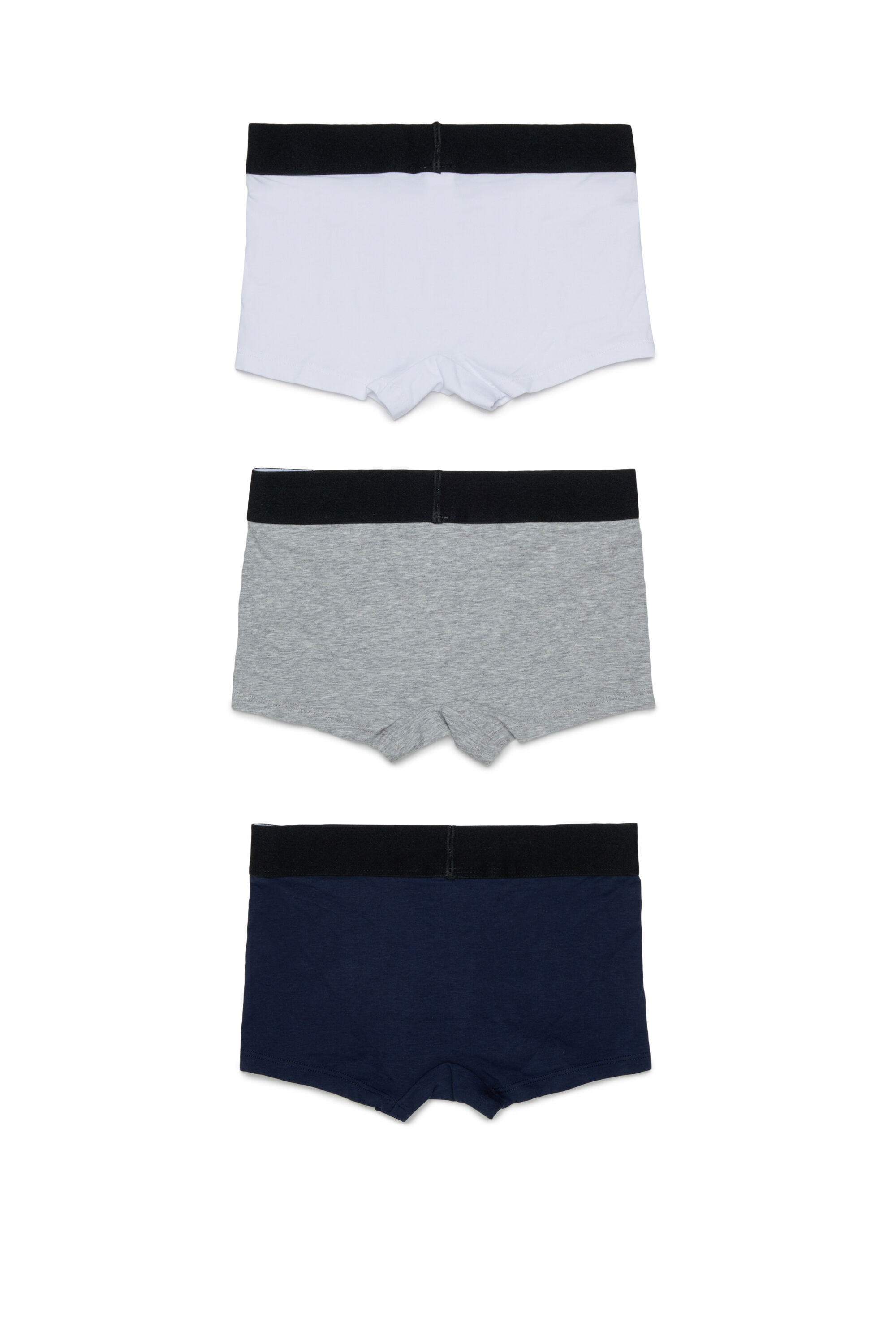 Diesel - UM-UMILLOTRIPACK-DD, Man's 3-pack boxer briefs in stretch cotton in Grey/Black - 2
