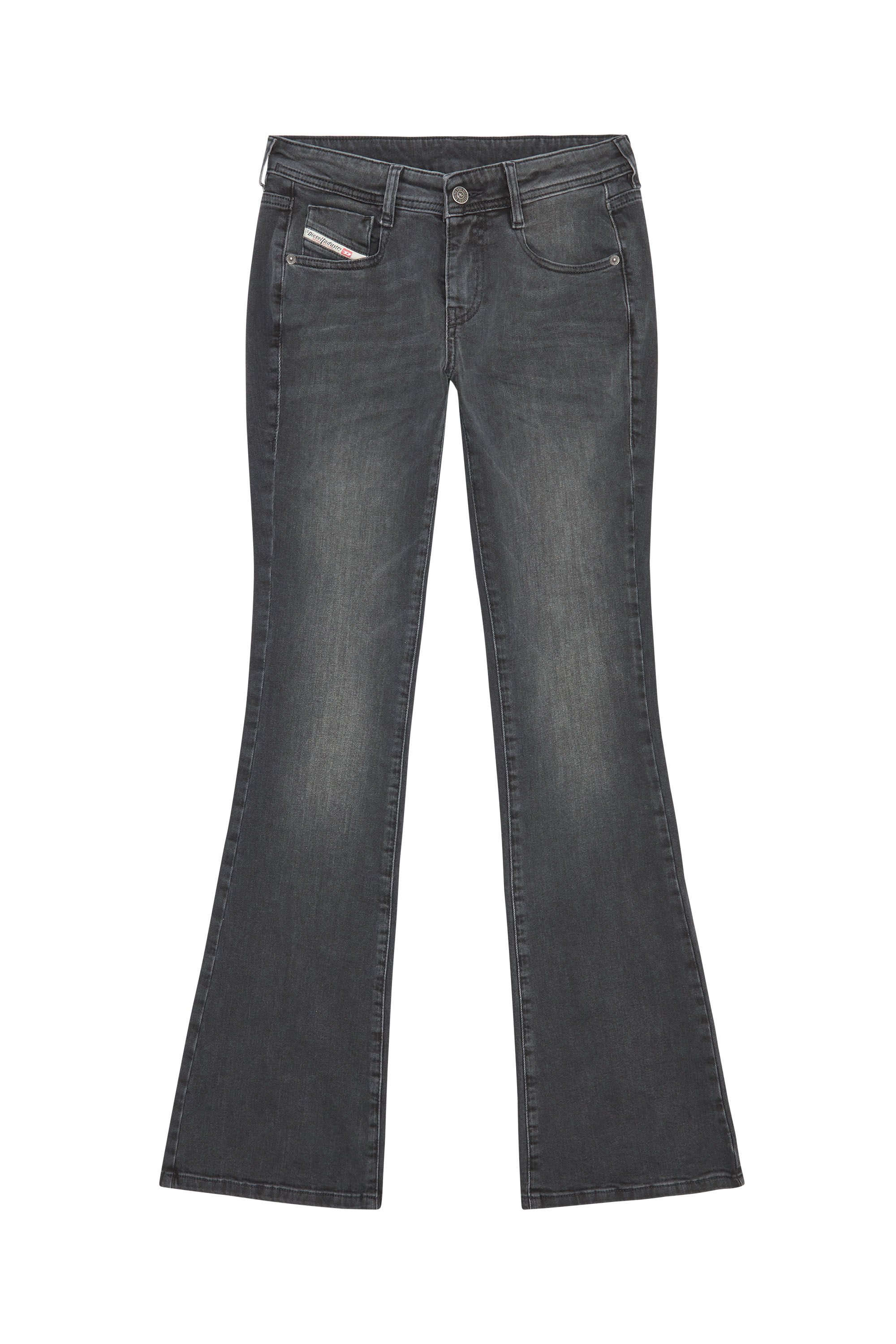 Diesel - 1969 D-Ebbey 0IHAV Bootcut and Flare Jeans, Black/Dark grey - Image 2