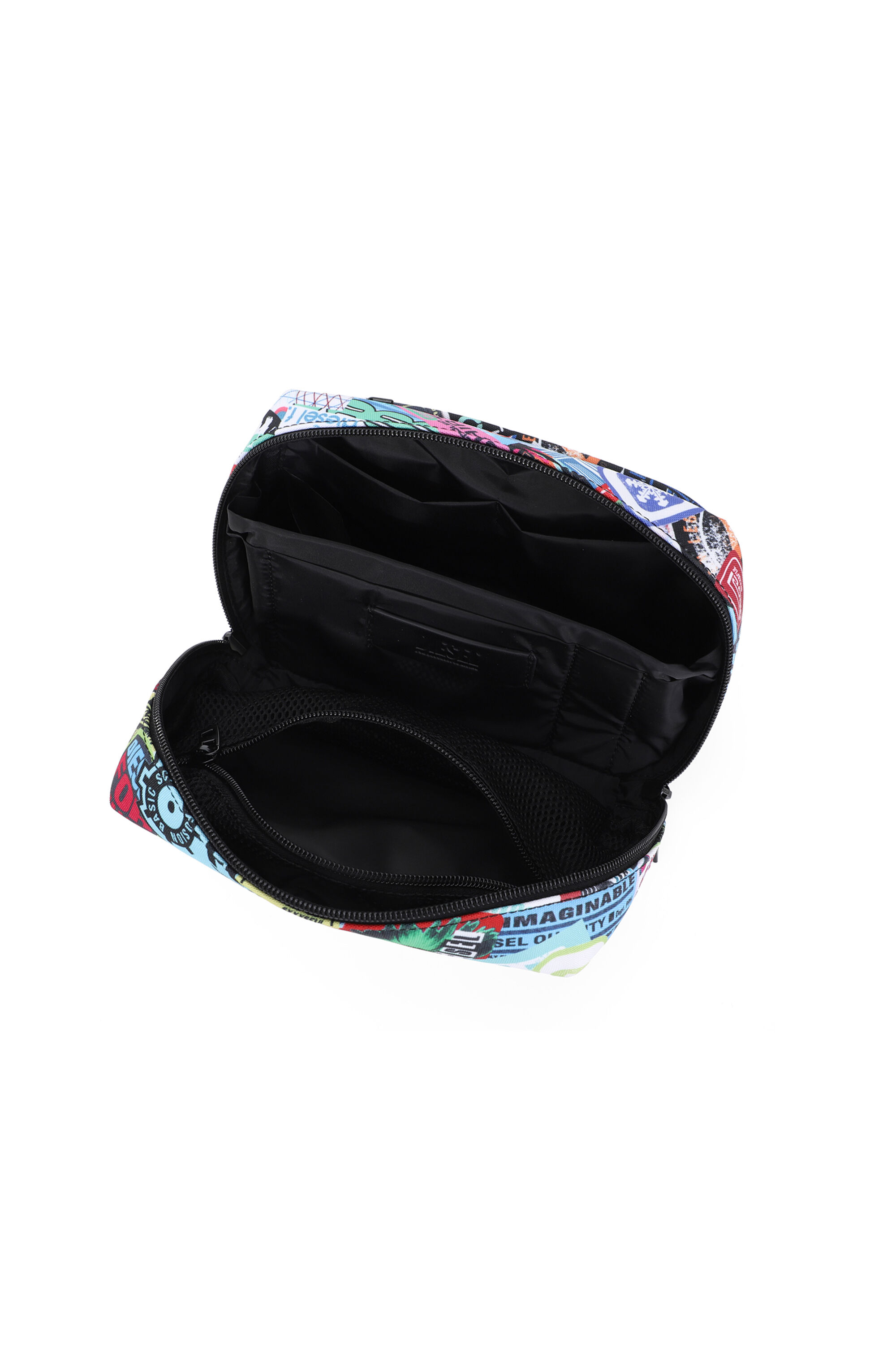 Diesel - DIESEL PC PRINTED BEAUTY CASE-STICKERS-, Unisex's Beauty case with stickers in Multicolor - 3