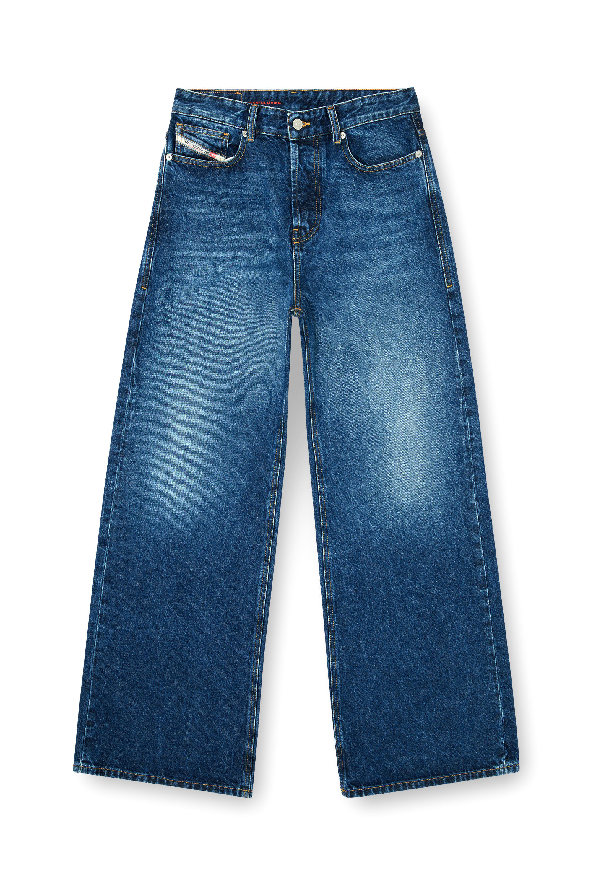 Diesel - Unisex's Relaxed Jeans 1996 D-Sire 09I27, Dark Blue - 8