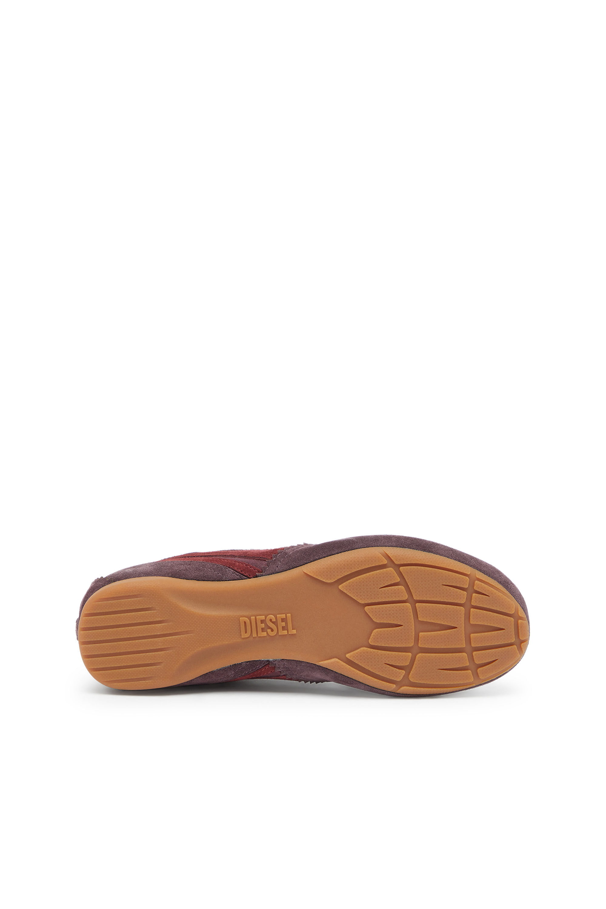Diesel - D-MILE LOW II W, Woman's D-Mile-Flat sneakers with suede overlays in Burgundy - 5
