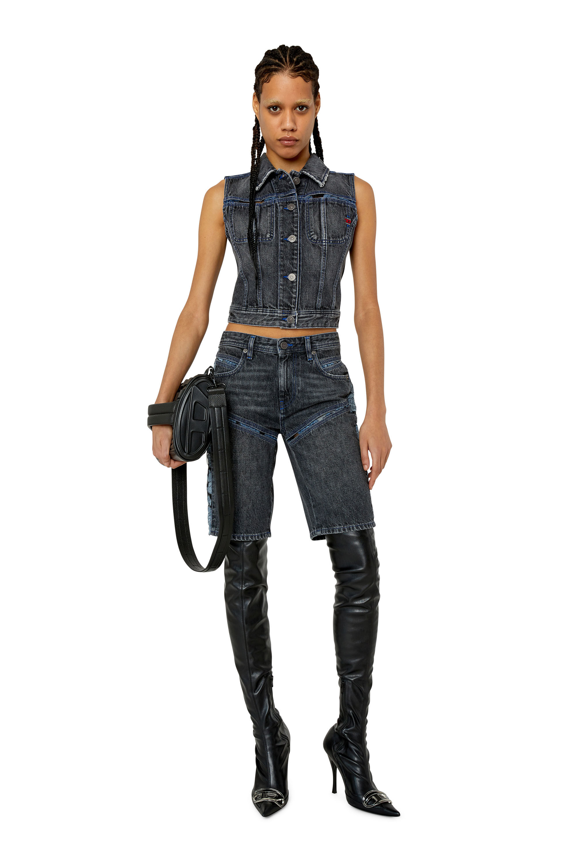 Diesel - DE-GINNY-FSB1, Black/Dark grey - Image 1