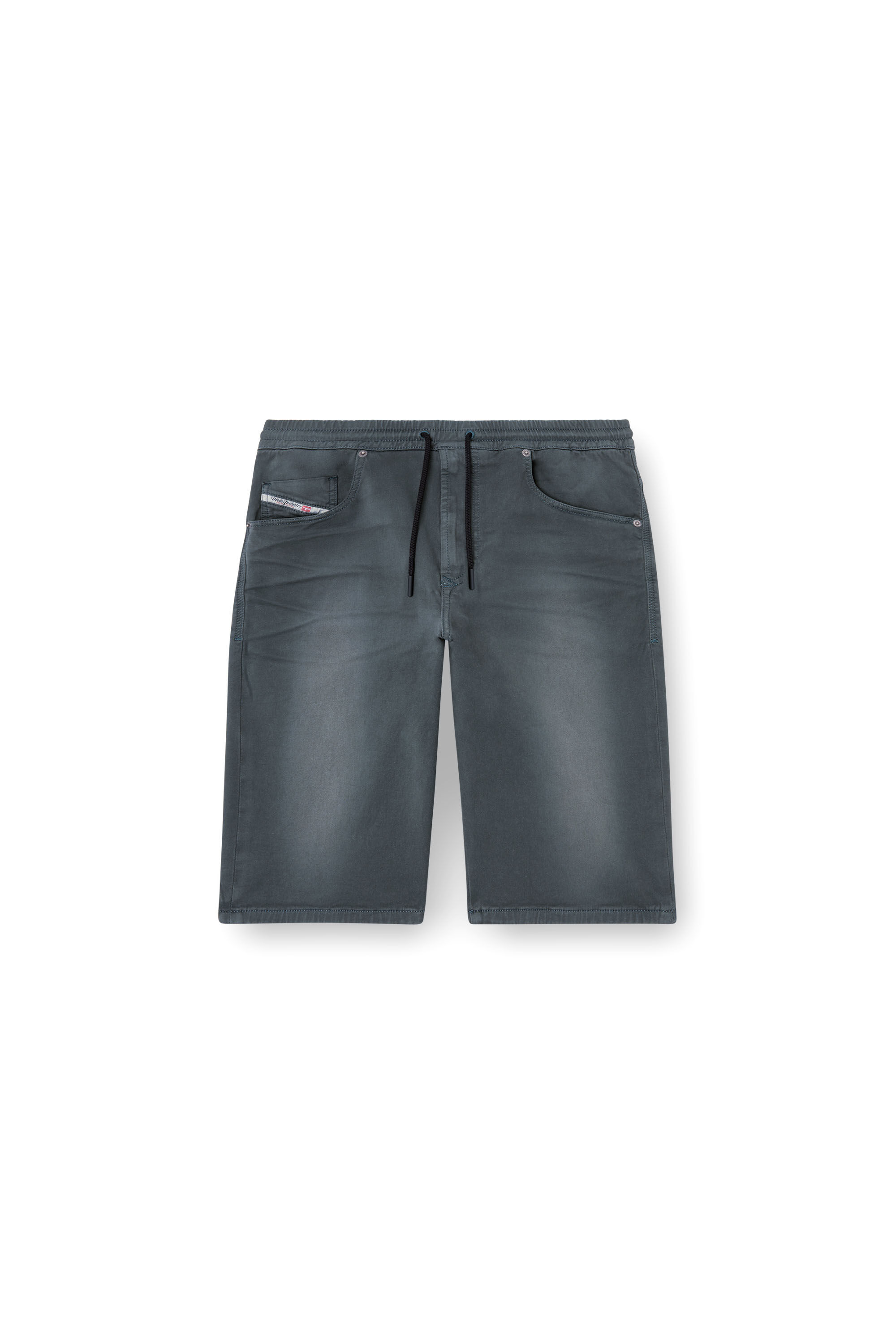 Diesel - 2033 D-KROOLEY-SHORT JOGG, Man's Chino shorts in JoggJeans in Dark grey - 5