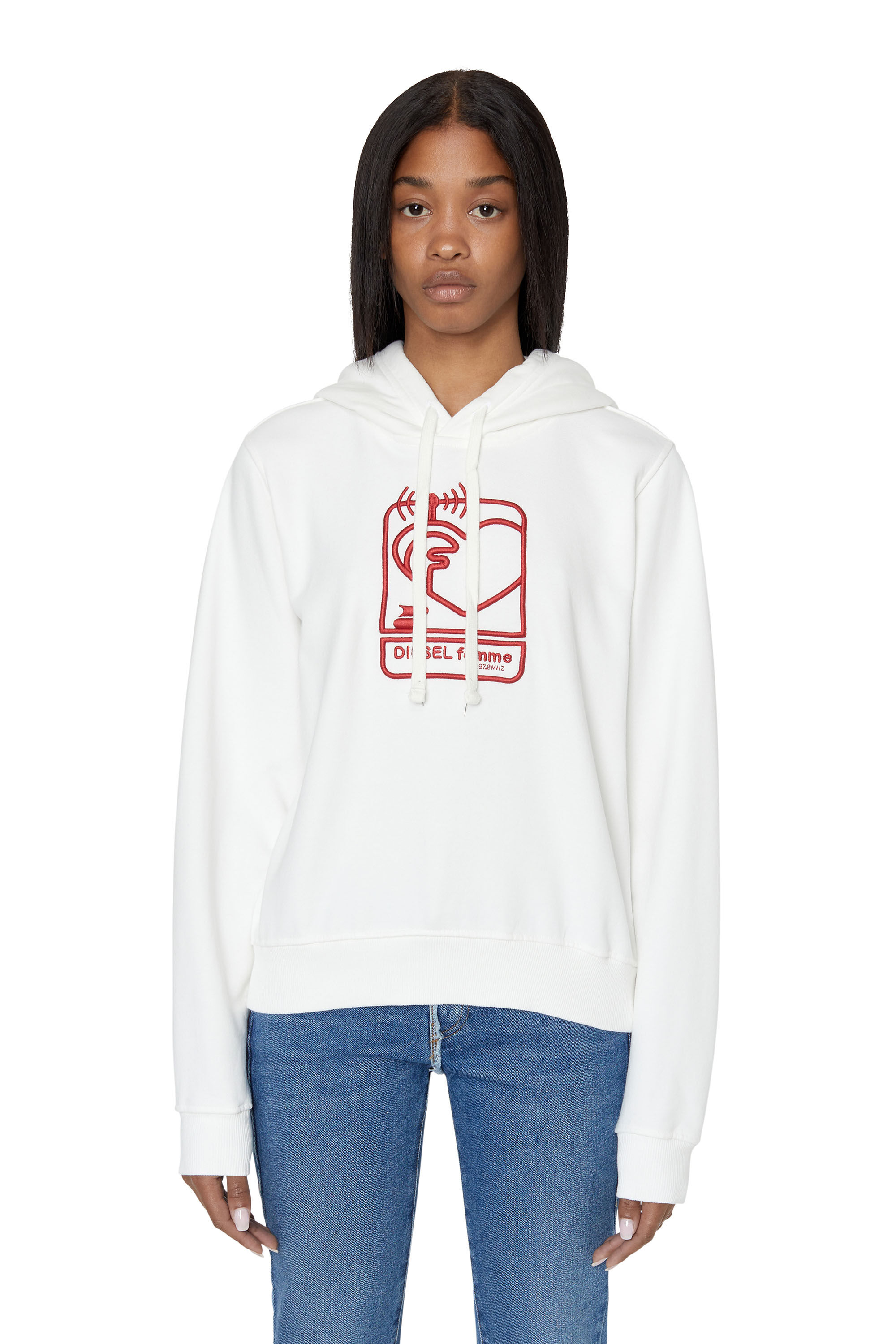 Diesel - F-REGGY-HOOD-E1, White - Image 3