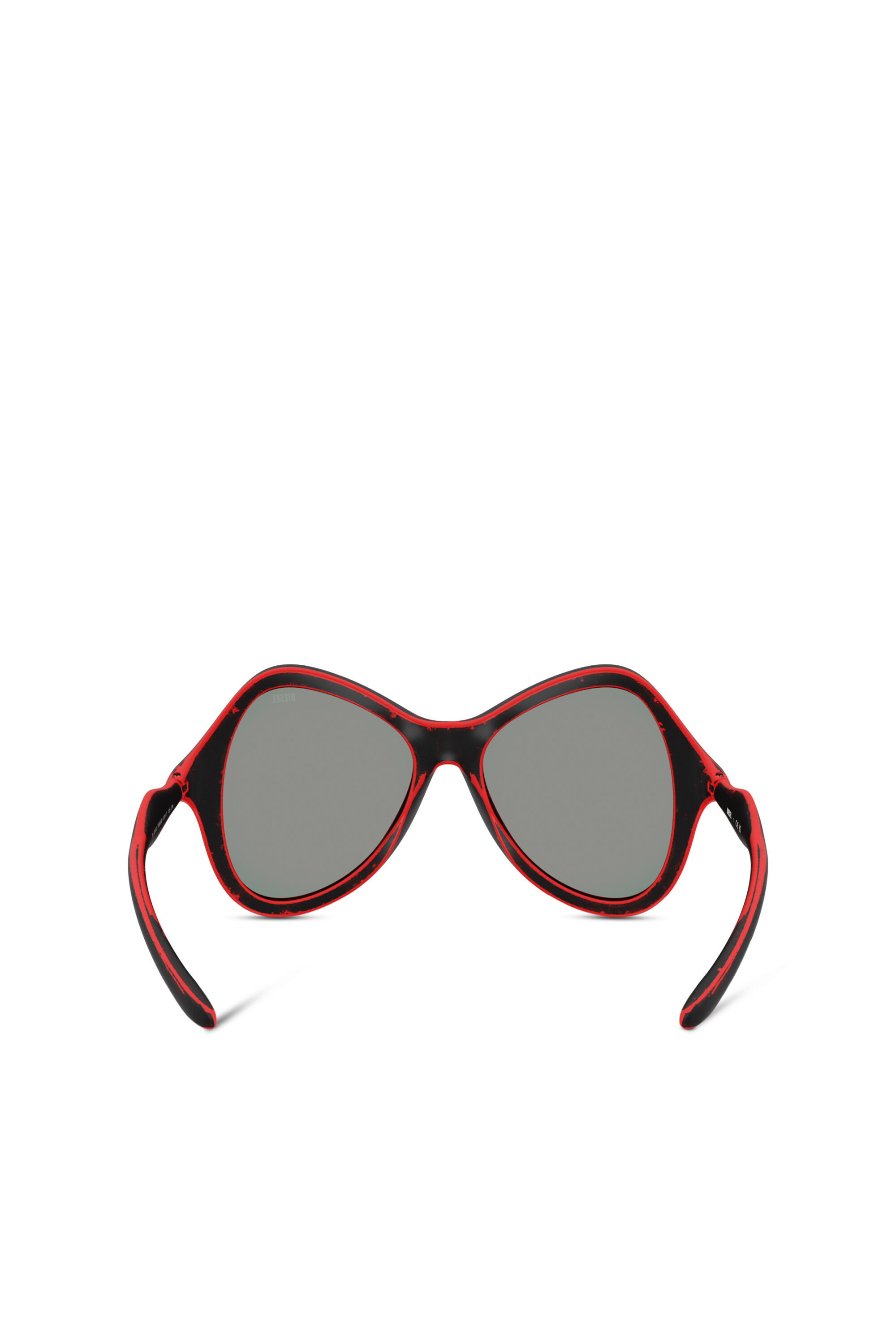 Diesel - 0DL3010U, Unisex's Cat-eye style sunglasses in Black/Red - 3