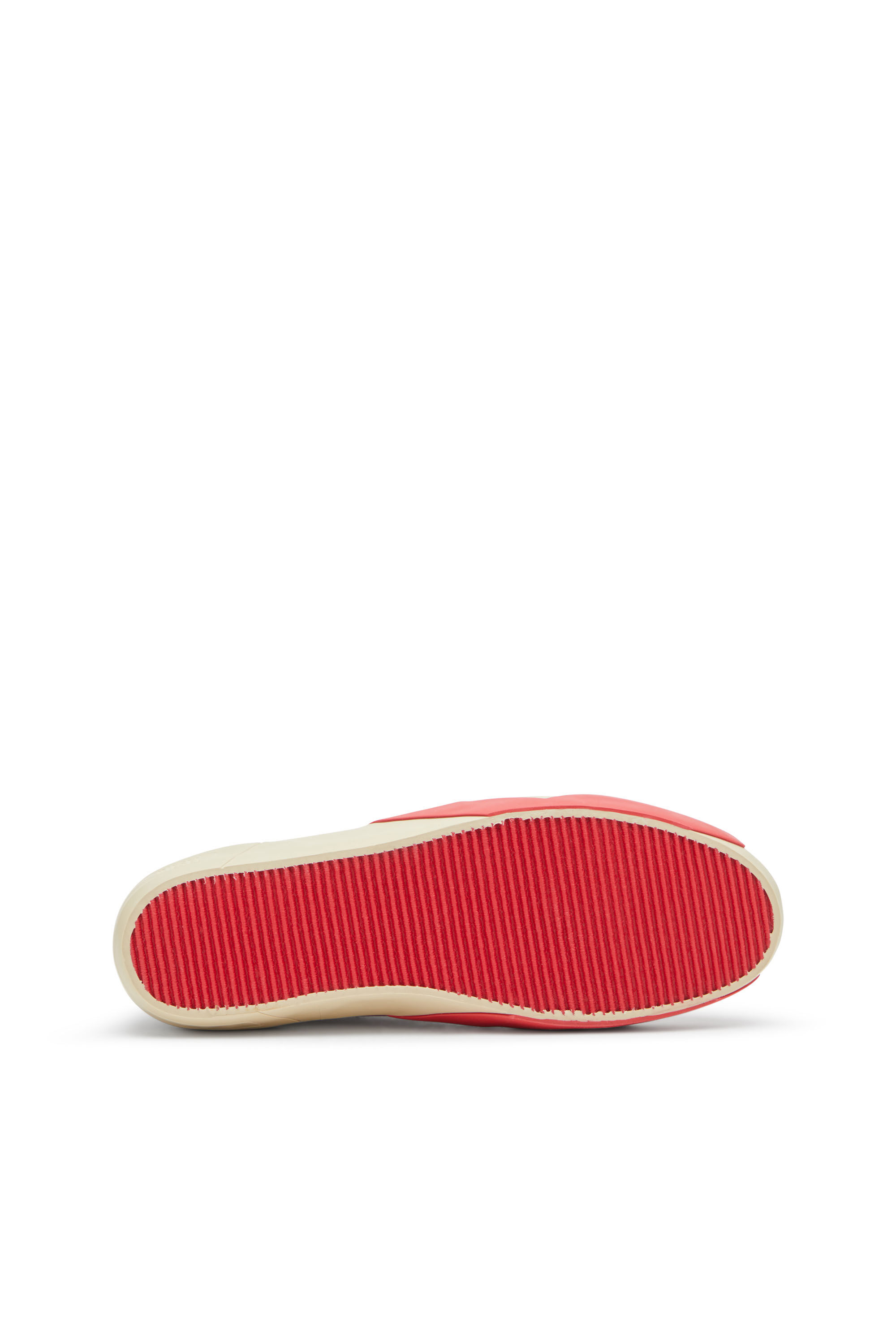Diesel - S-SLANTE-D LOW, Man's S-Slante-D-Sneakers in suede and leather with D logo in White/Red - 5