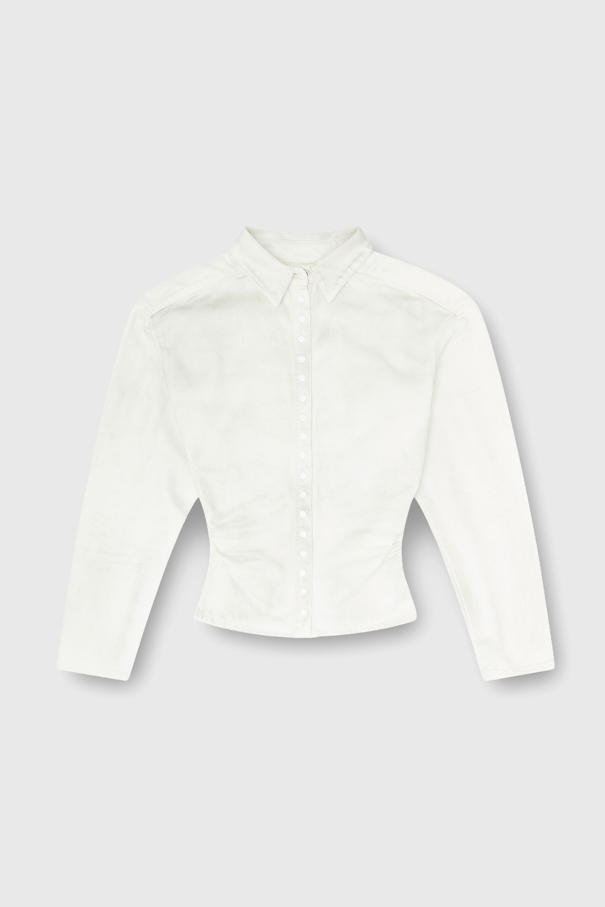 Diesel - DE-PLAZY-FSJ1, Woman's Fitted shirt in denim in White - 2