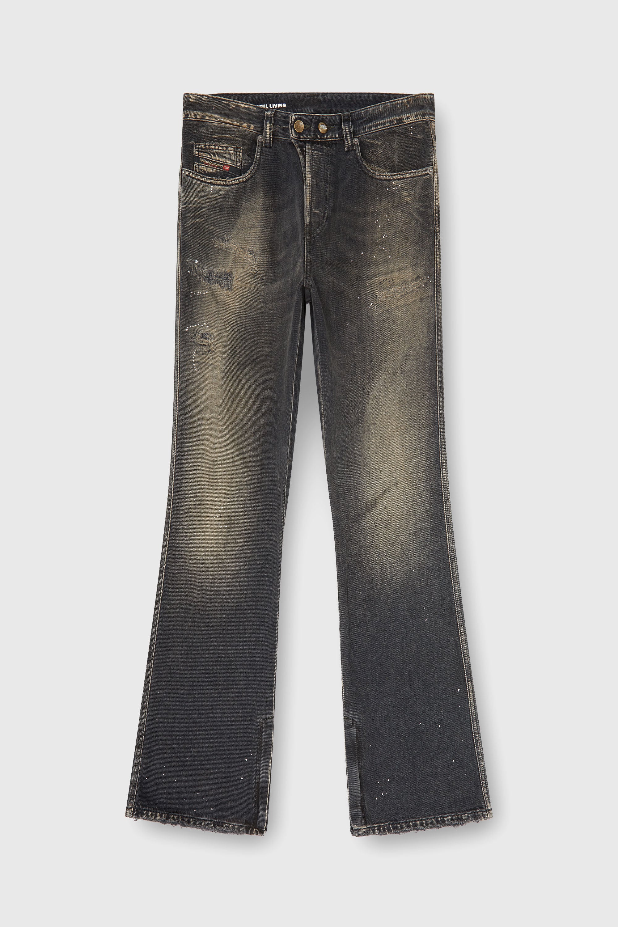 Diesel - Man's Bootcut Jeans 1998 D-Buck 09P64, Black/Dark grey - 6