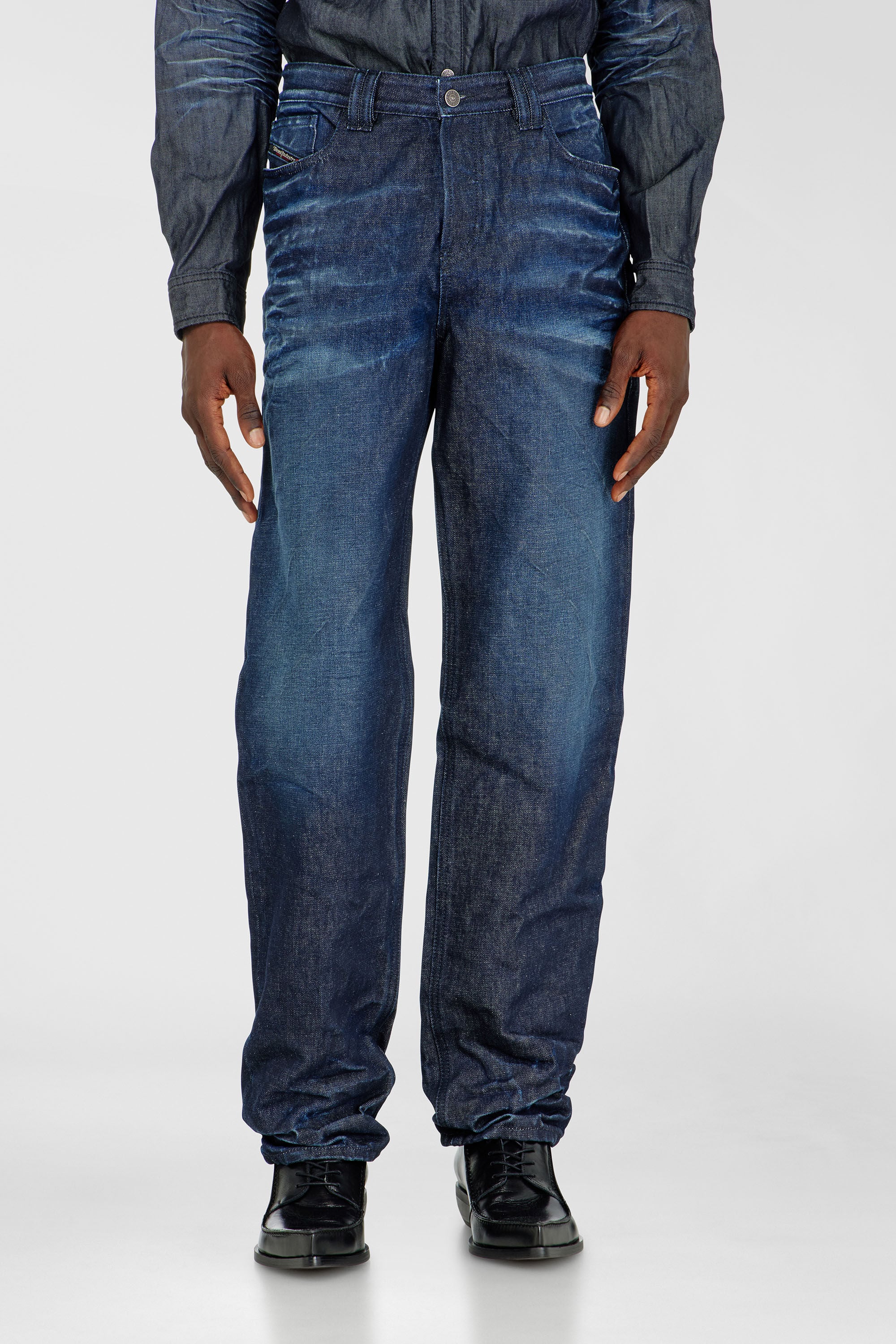 Diesel - Man's Regular Jeans 1991 D-Voeed 007GF, Dark Blue - 4