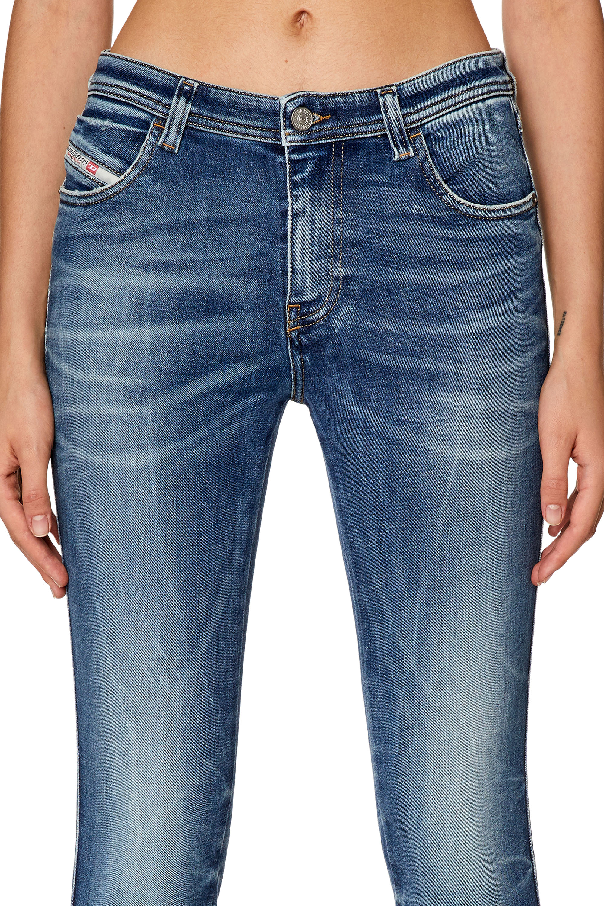 Diesel - Skinny Jeans 2015 Babhila 09G30, Medium blue - Image 3