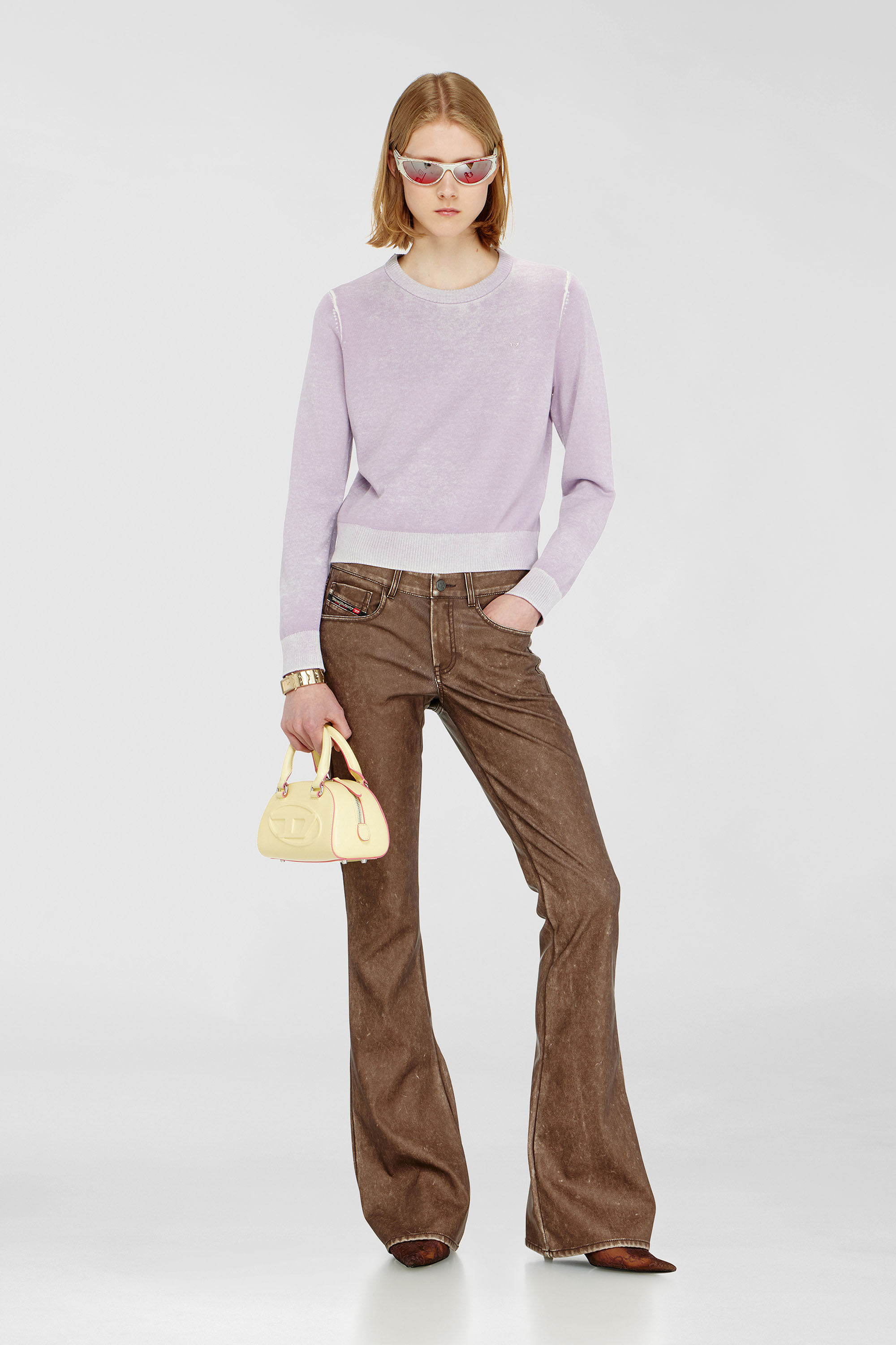 Jumper with faded reverse print
