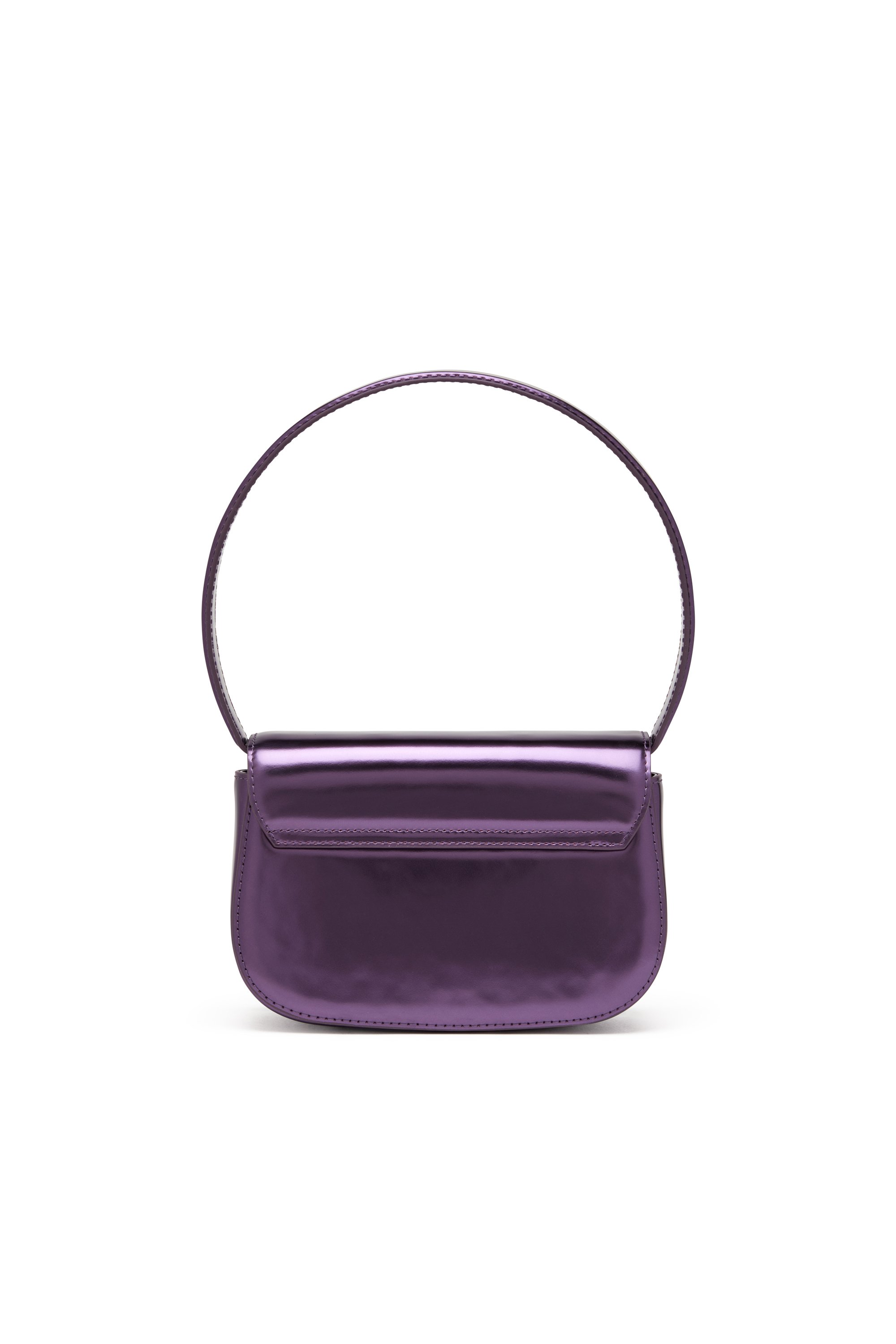 Diesel - 1DR, Woman's 1DR-Iconic shoulder bag in mirrored leather in Dark Violet - 2