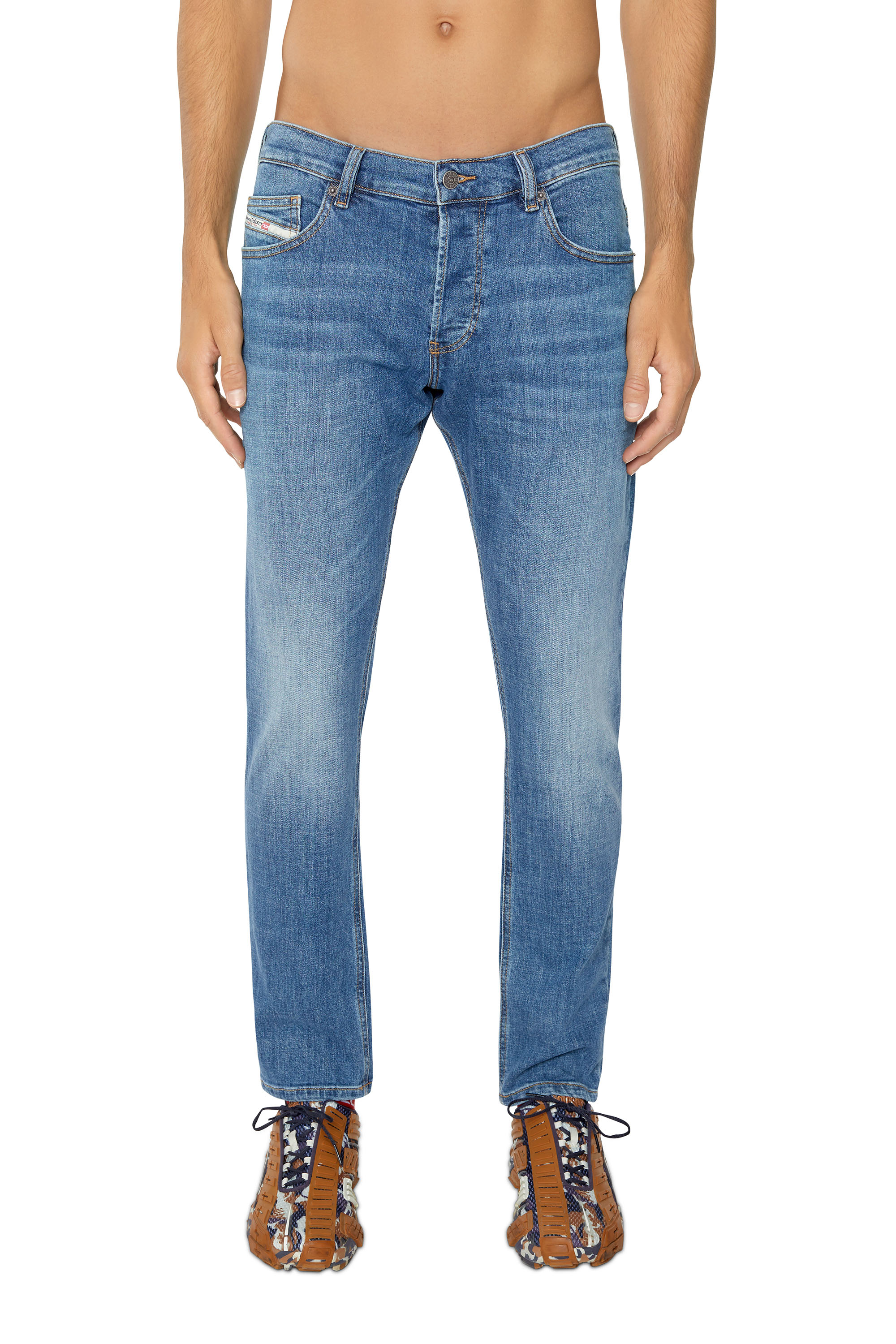 Diesel - D-Luster 0IHAT Slim Jeans, Medium blue - Image 1