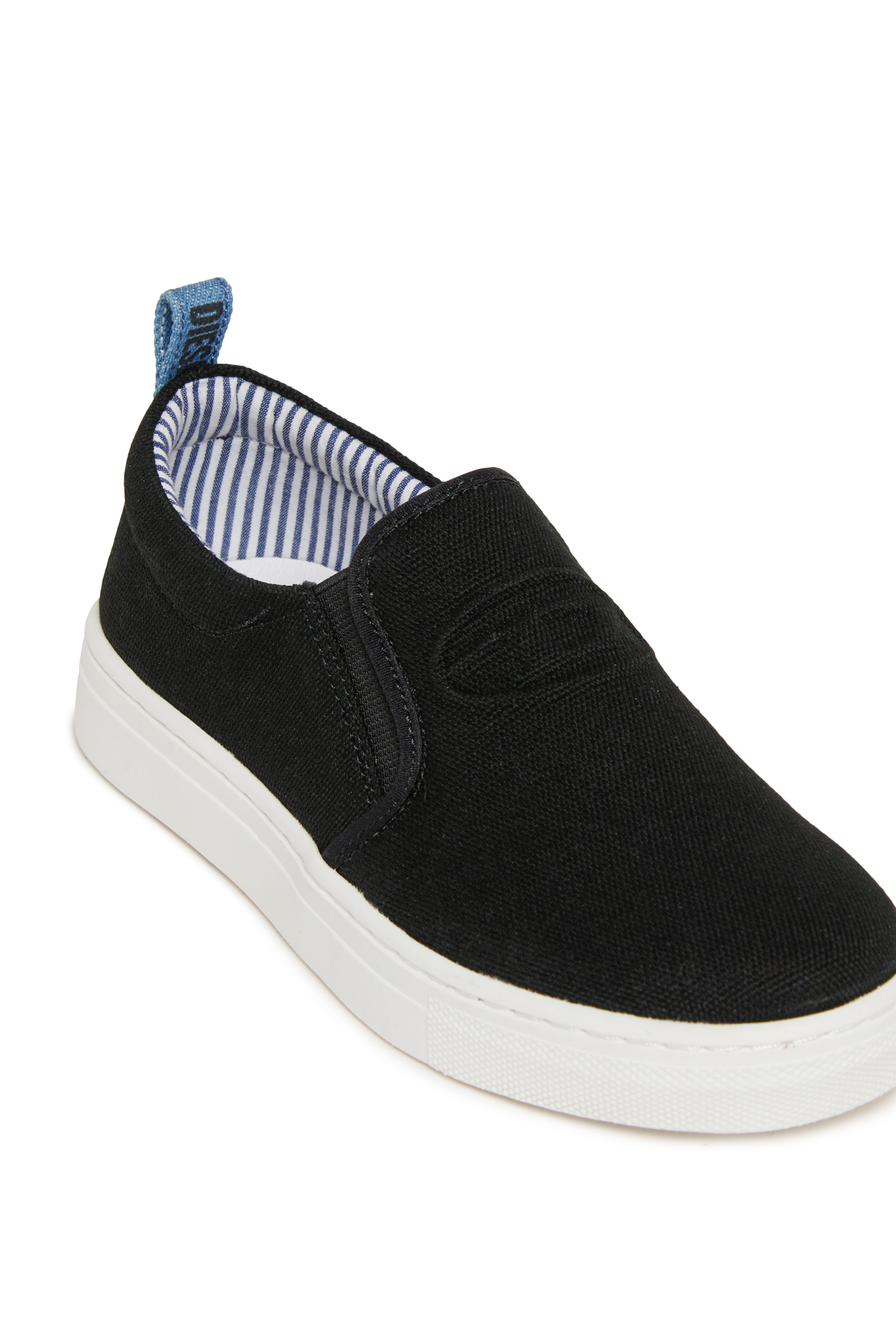 Diesel - S-SLIPGAB, Unisex's S-SLIPGAB-Slip-on sneakers in cotton in Black - 4