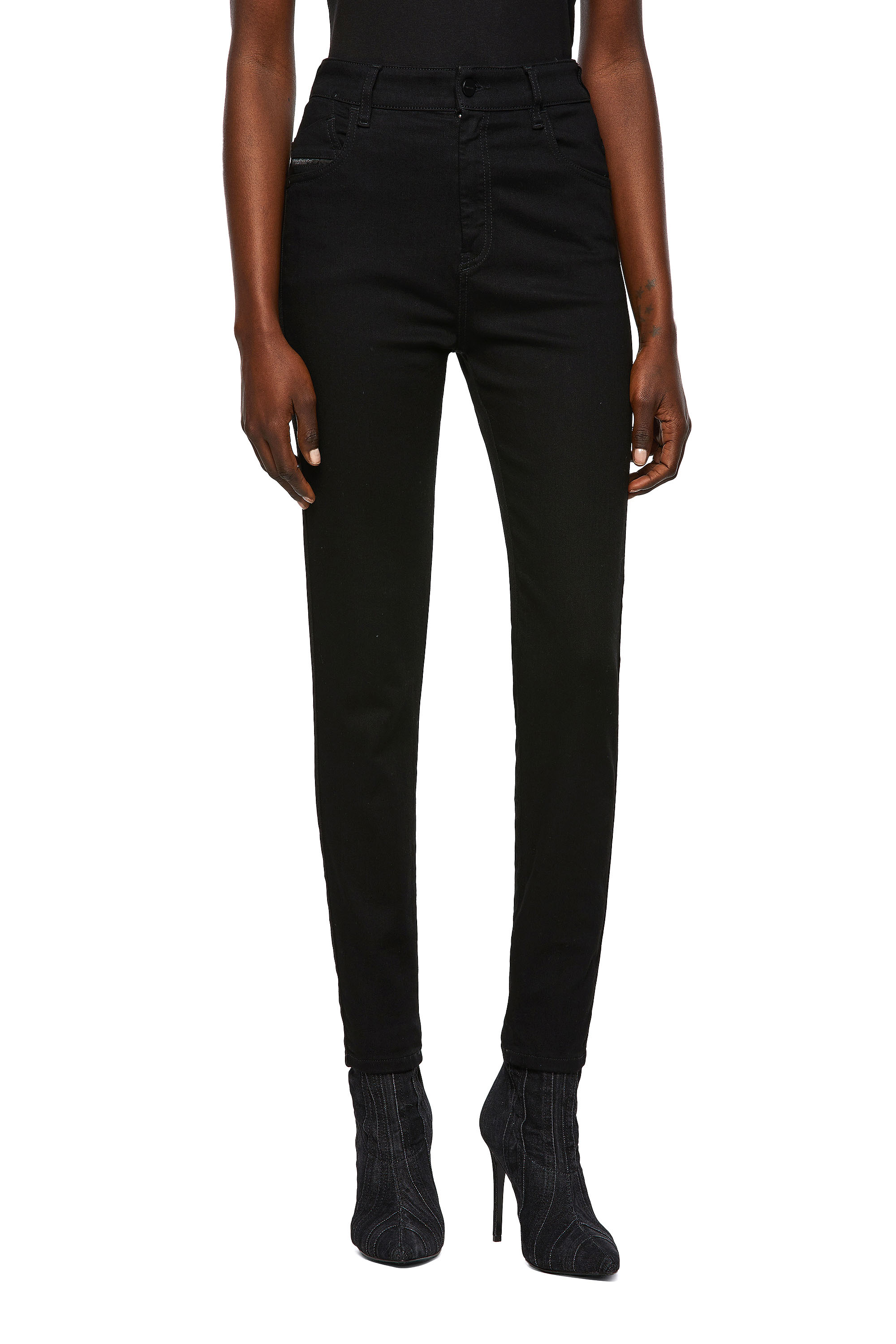 Slandy High 069EF, Black/Dark grey - Jeans