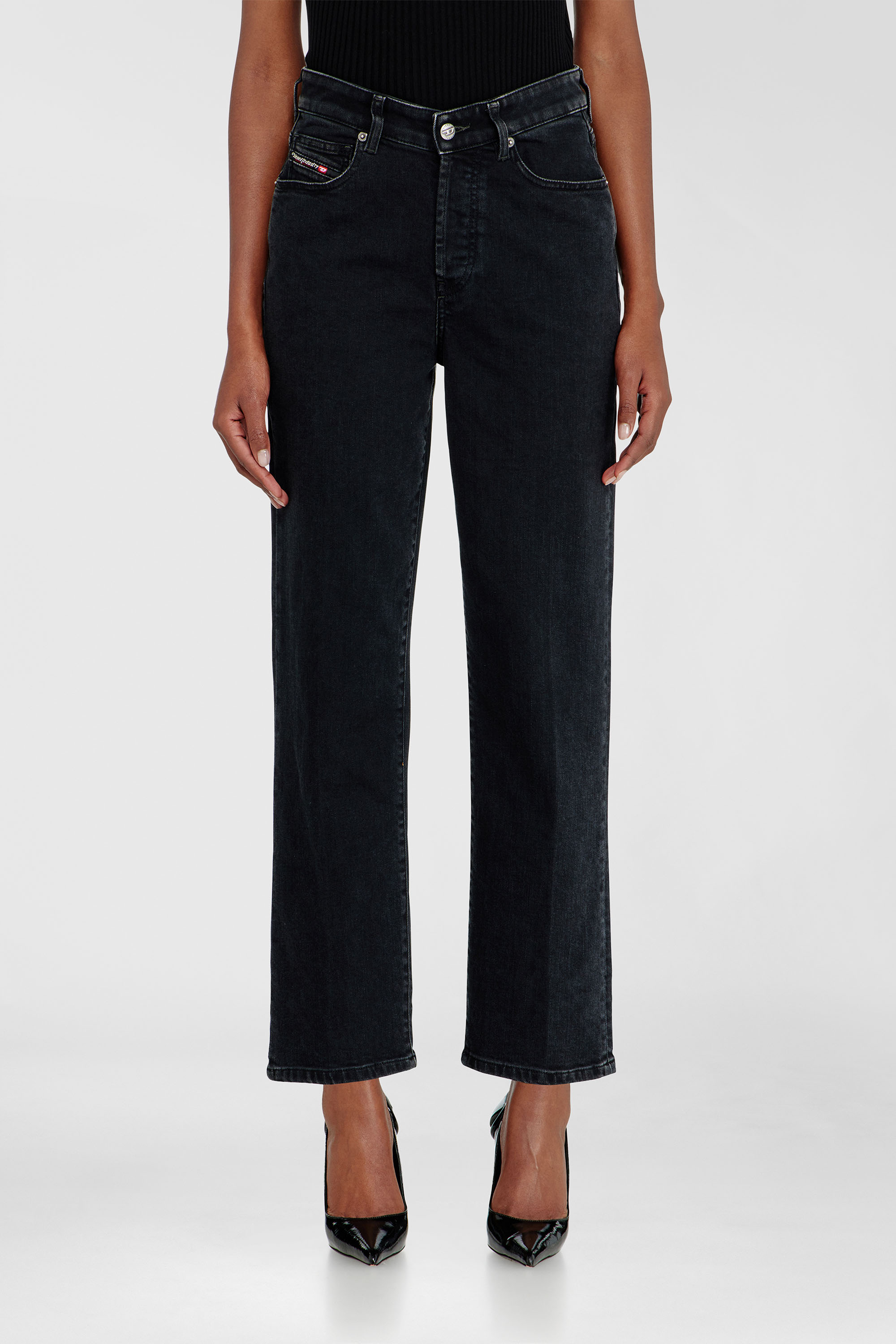 Diesel - Woman's Regular Jeans 1981 D-Went 09N89, Black/Dark grey - 2