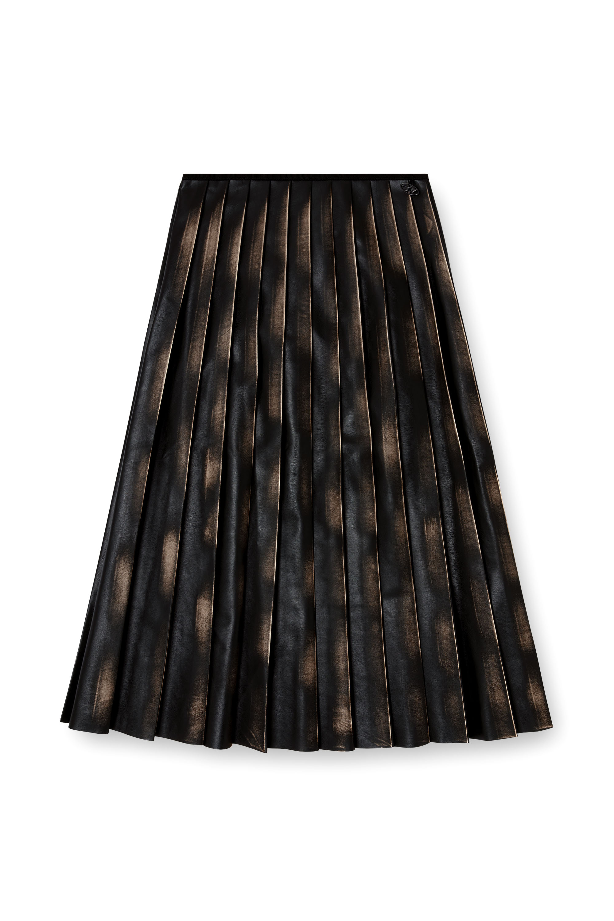 Diesel - O-SAKA, Woman's Distressed pleated midi skirt in null - 3